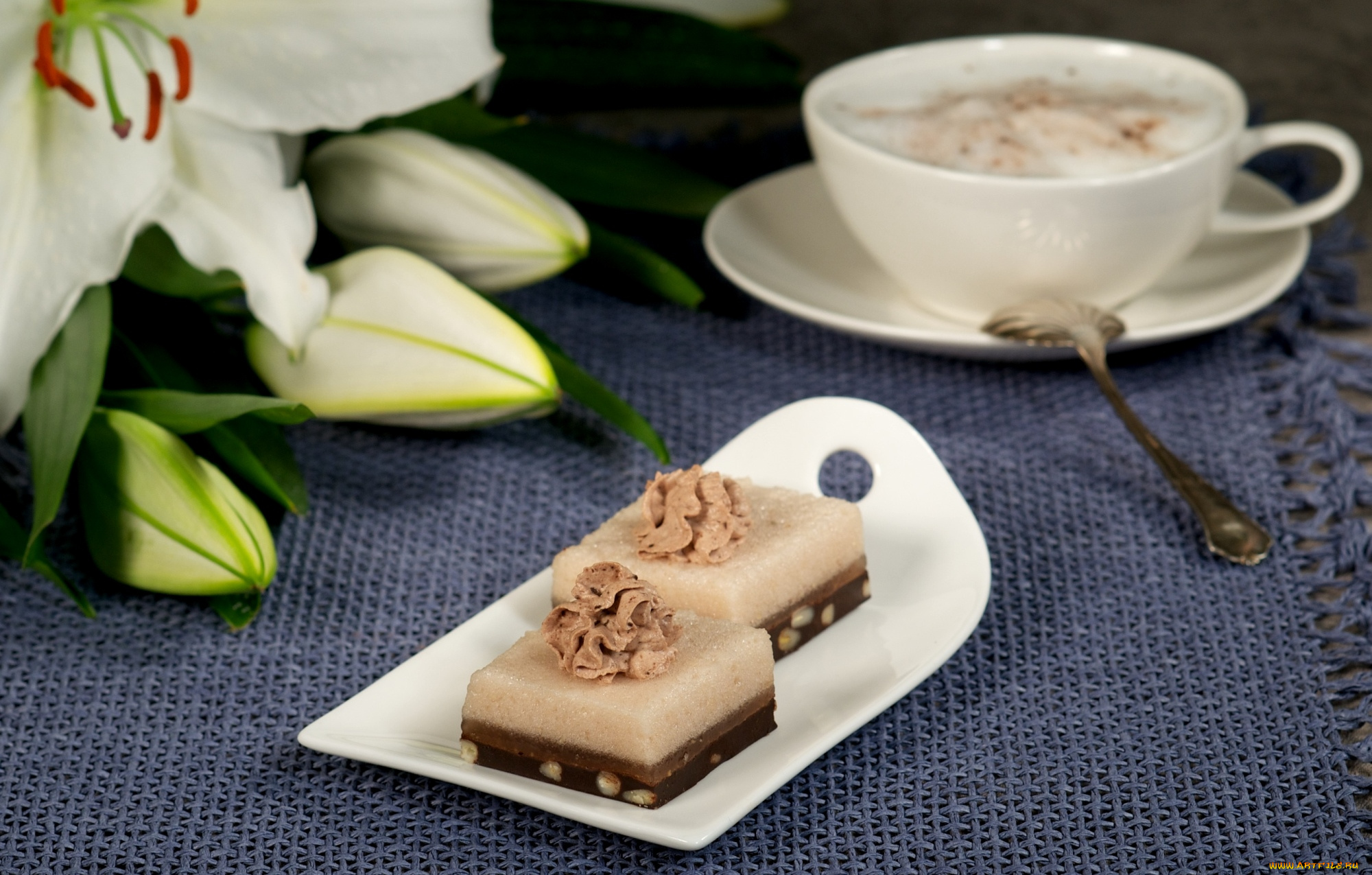 еда, пирожные, , кексы, , печенье, лилия, пирожное, кофе