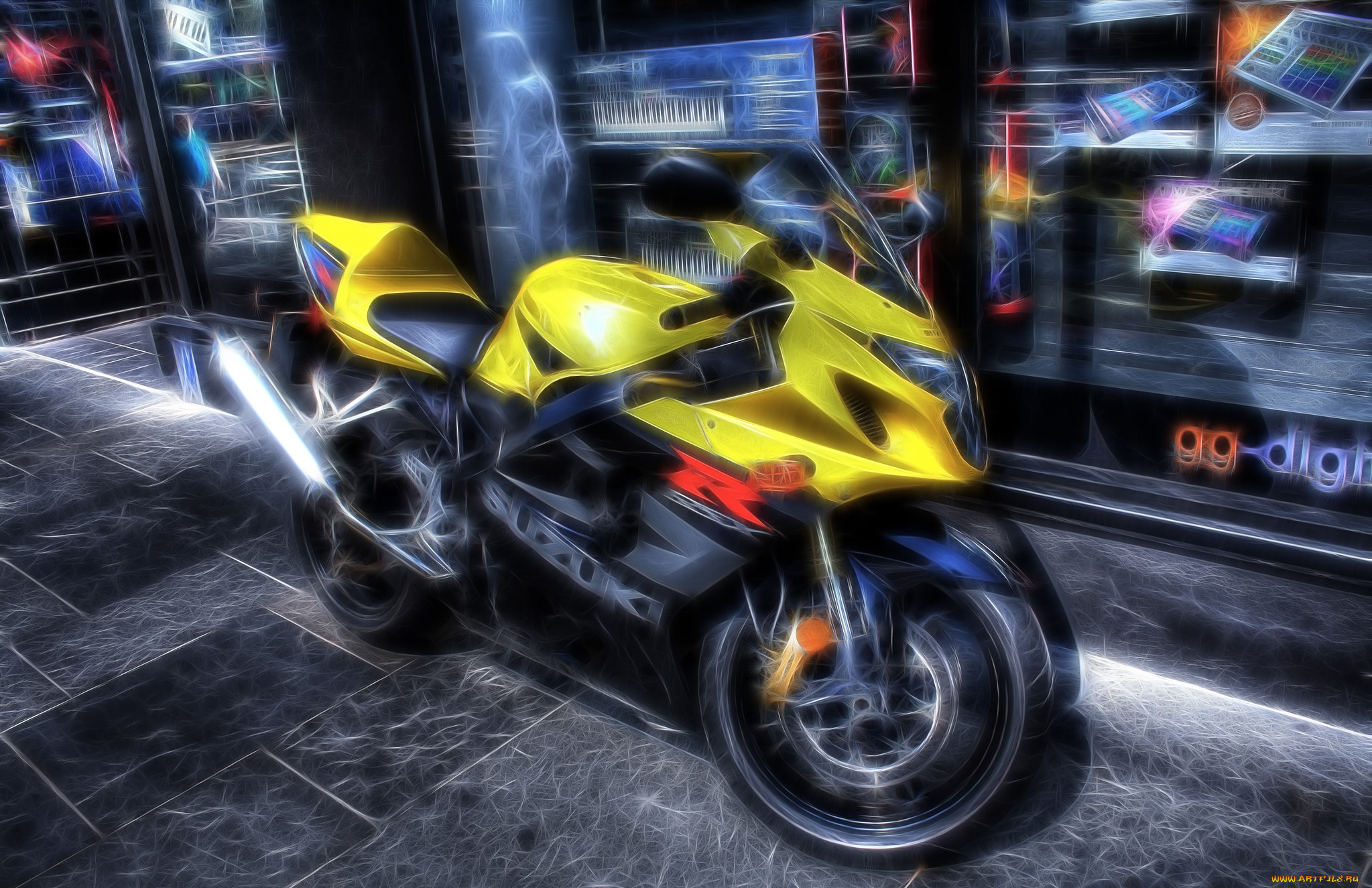 разное, компьютерный, дизайн, витрина, байк