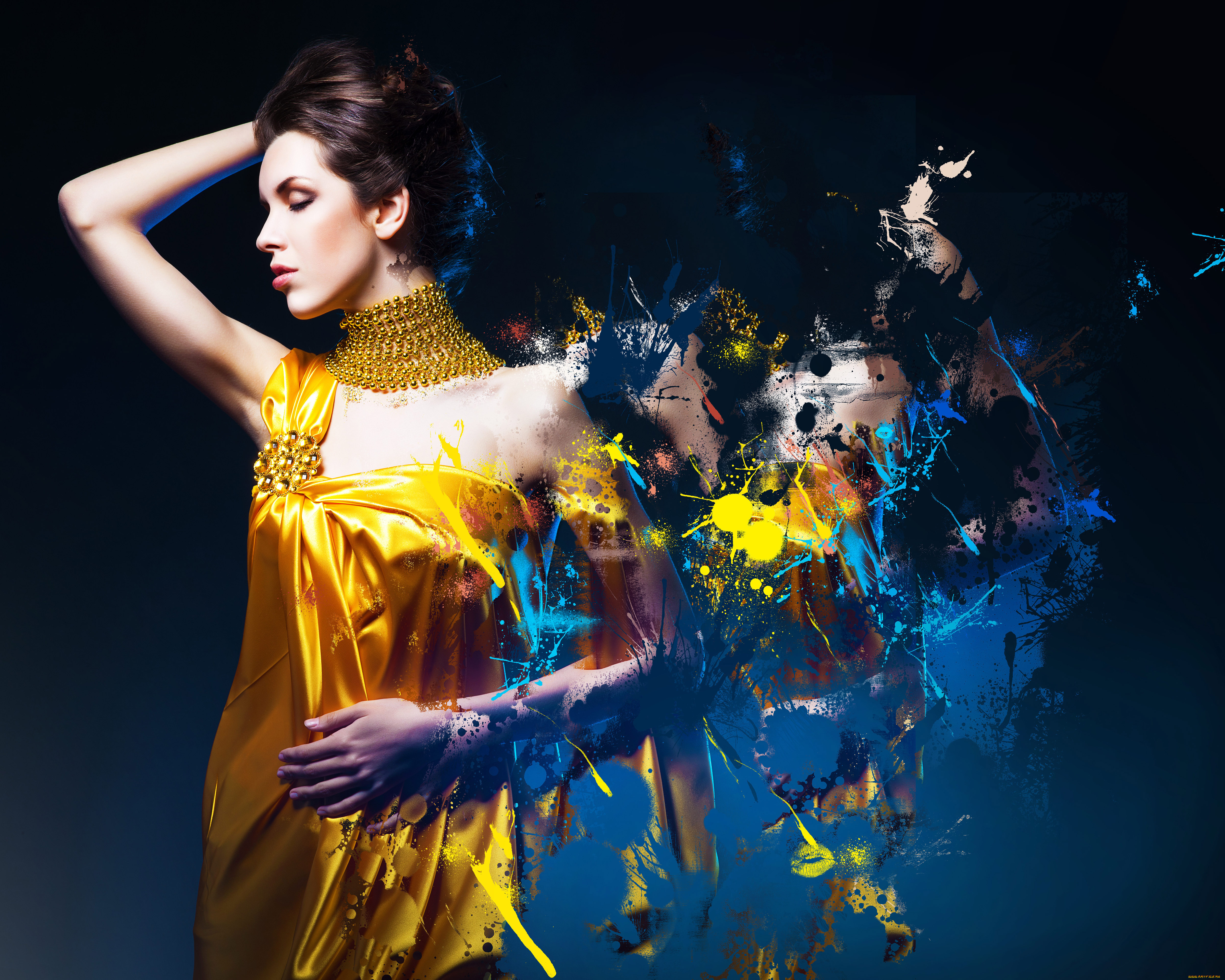 разное, компьютерный, дизайн, платье