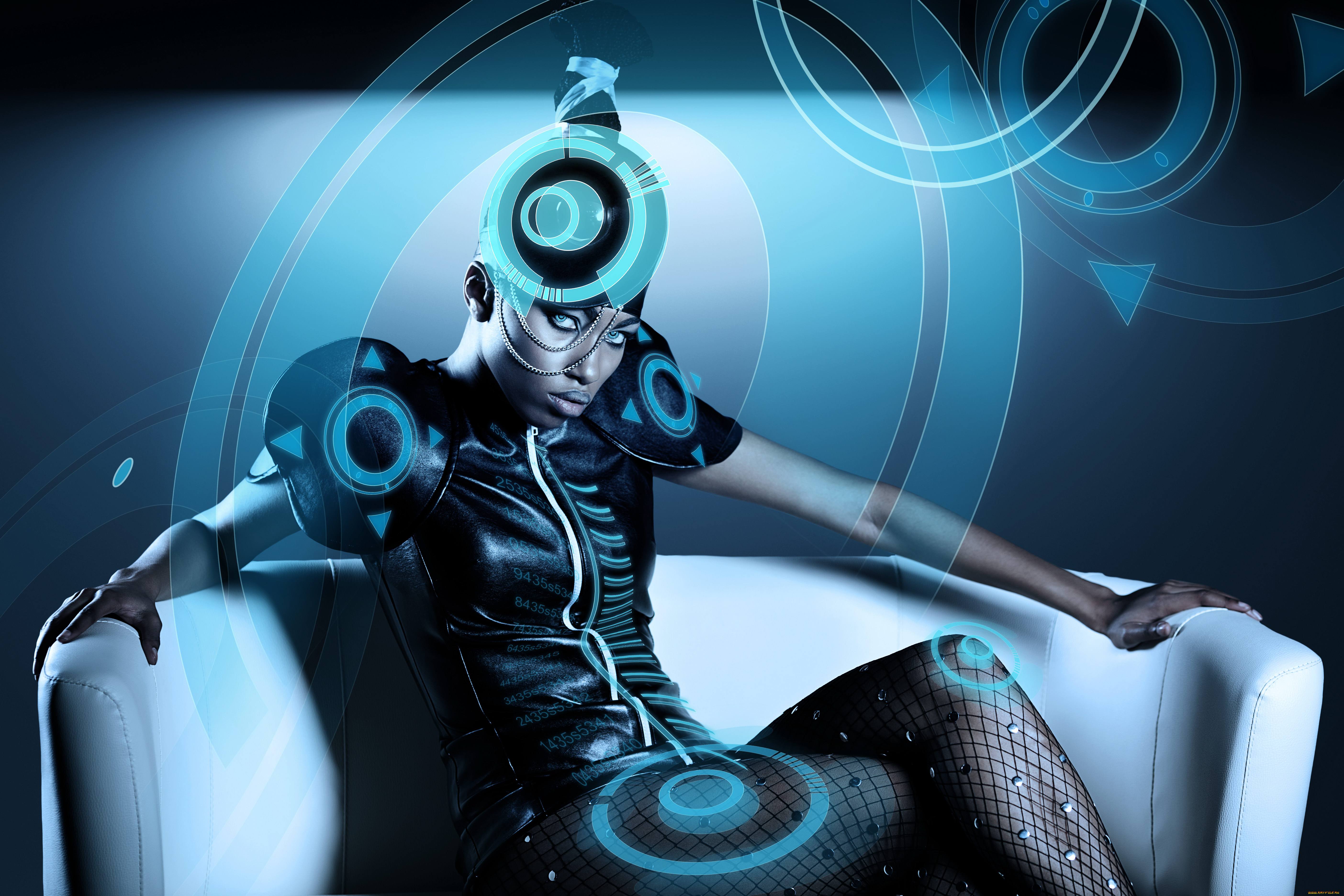 разное, компьютерный, дизайн, диван, цепочка