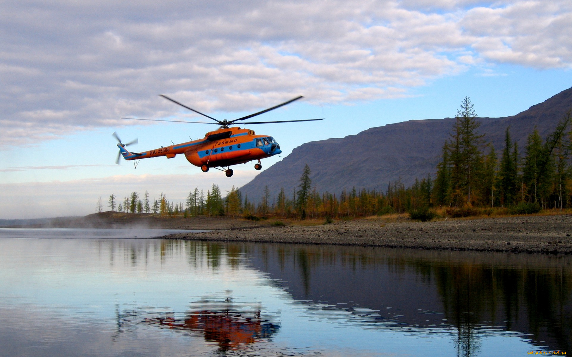 авиация, вертолёты, тайга