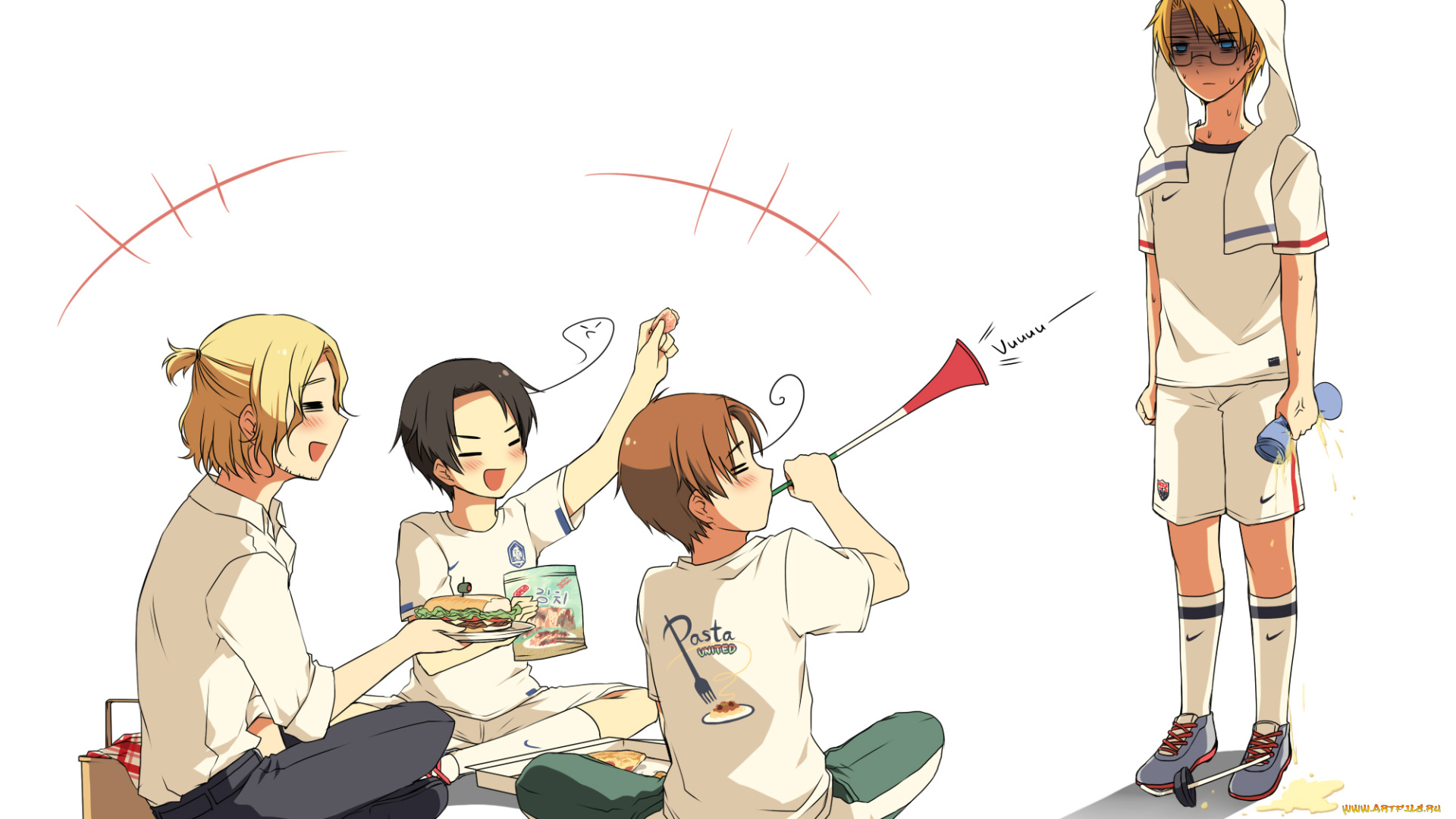 аниме, hetalia, , axis, powers, арт, мальчики