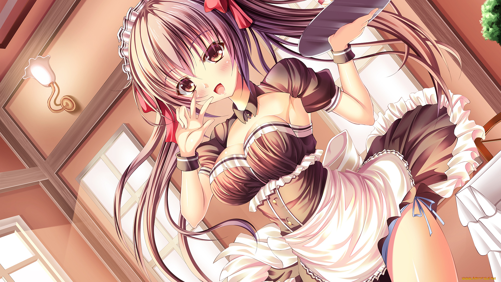 аниме, unknown, , другое, фон, девушка, взгляд