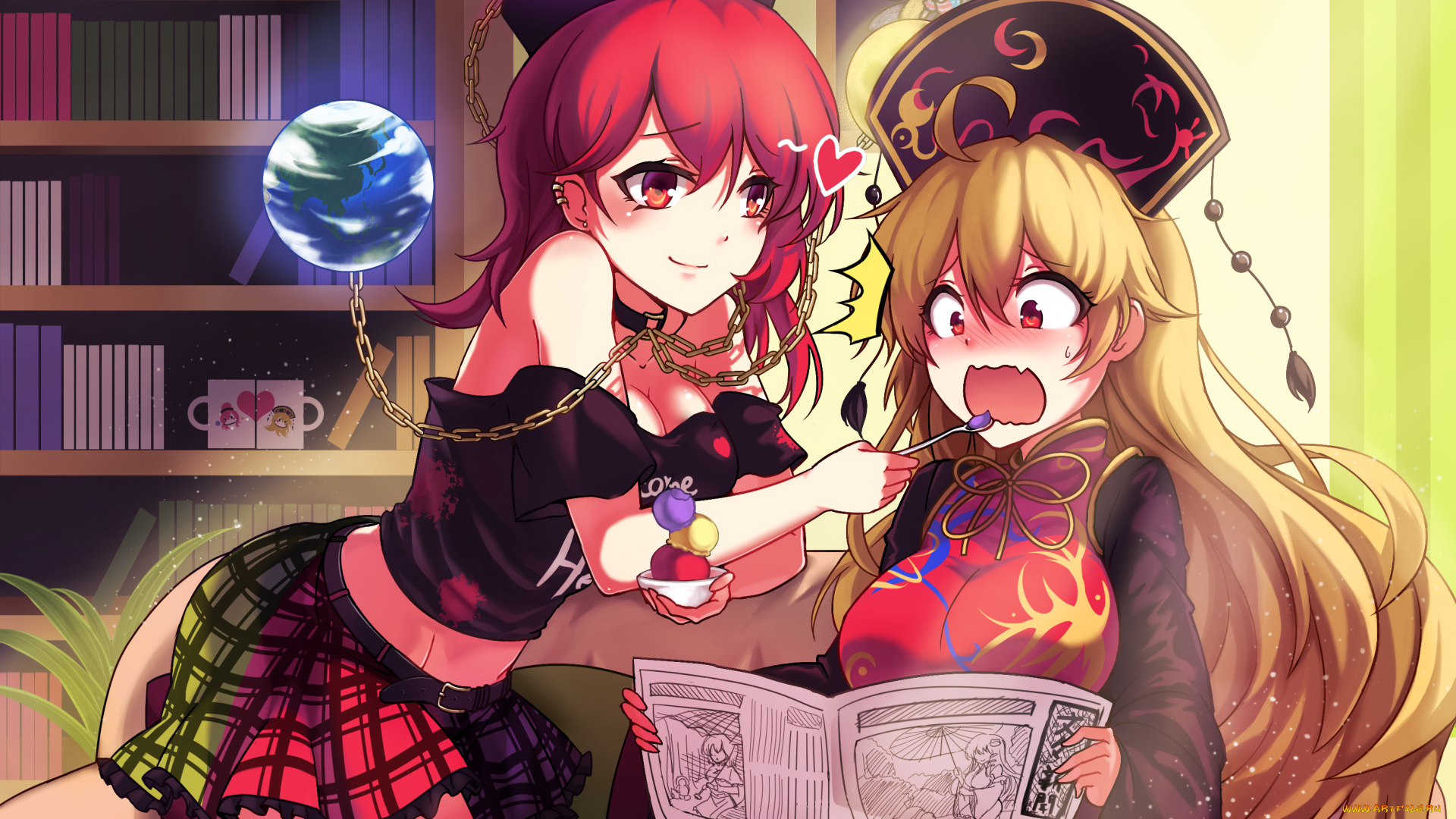 автор, , , koissa, аниме, touhou, junko, kochiya, sanae, tatara, kogasa, hecatia, lapislazuli, hakurei, reimu, clownpiece