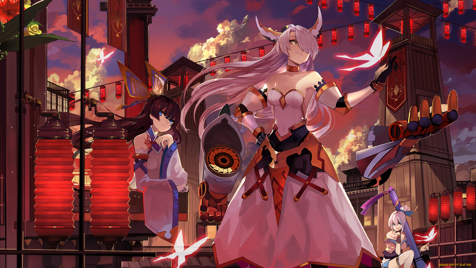 автор, , saberiii, аниме, оружие, , техника, , технологии, девушки, руки, арт