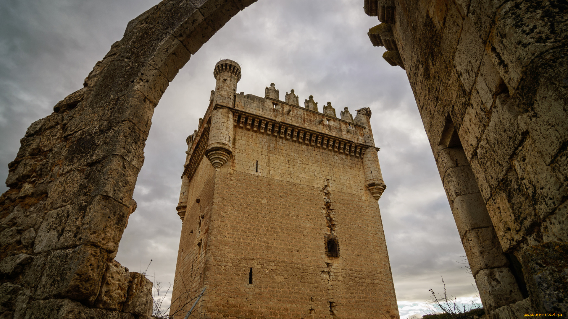 belmonte, de, campos, , palencia, города, замки, испании, башня, замок