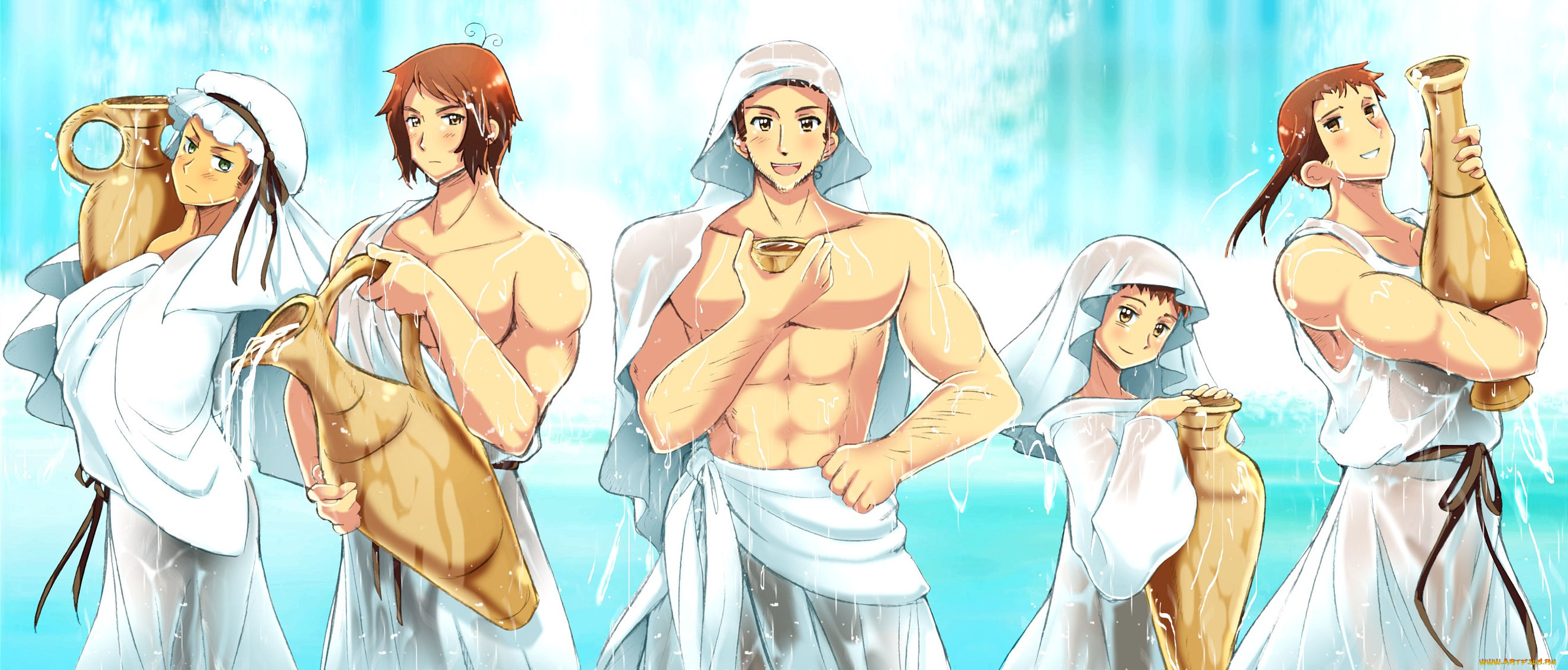 аниме, hetalia, , axis, powers, арт, парни