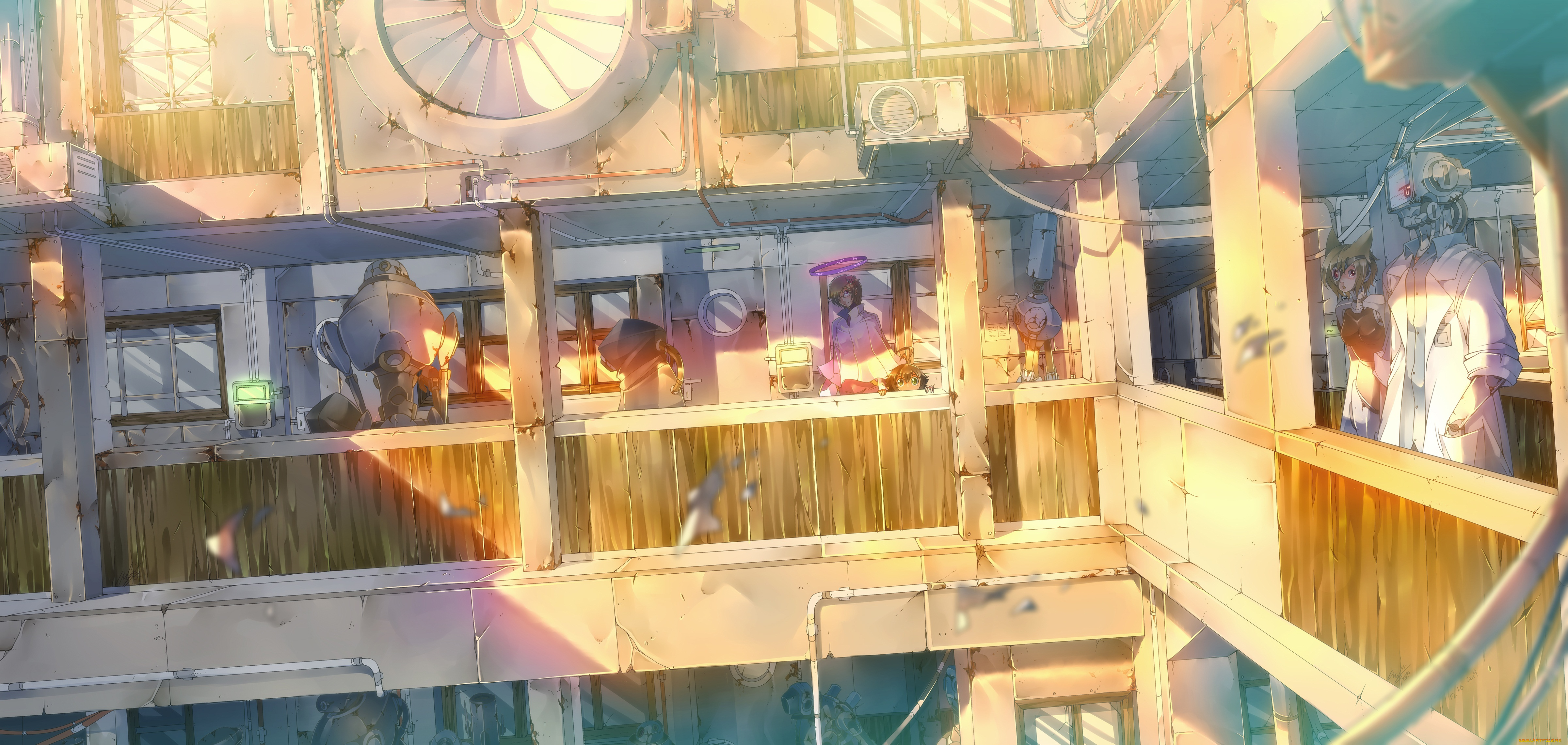 автор, , , sinlaire, аниме, оружие, , техника, , технологии, роботы, девушки, арт