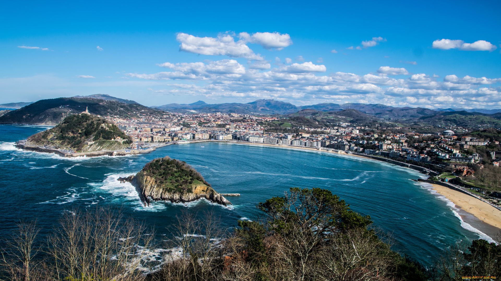 города, -, панорамы, бухта