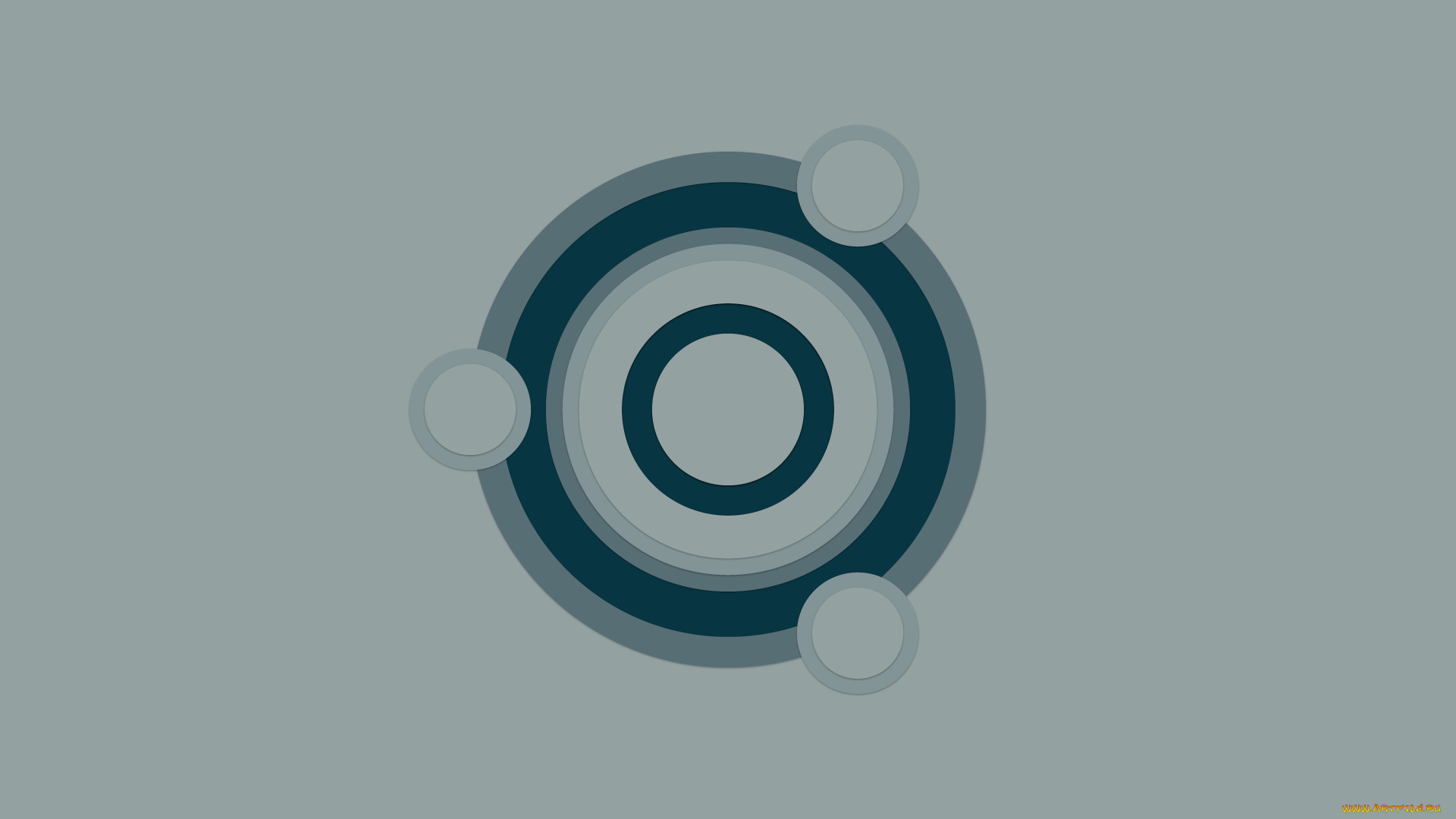 компьютеры, ubuntu, linux, фон, логотип