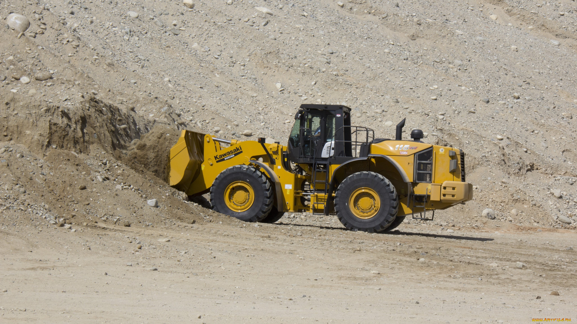 техника, фронтальные, погрузчики, kawasaki