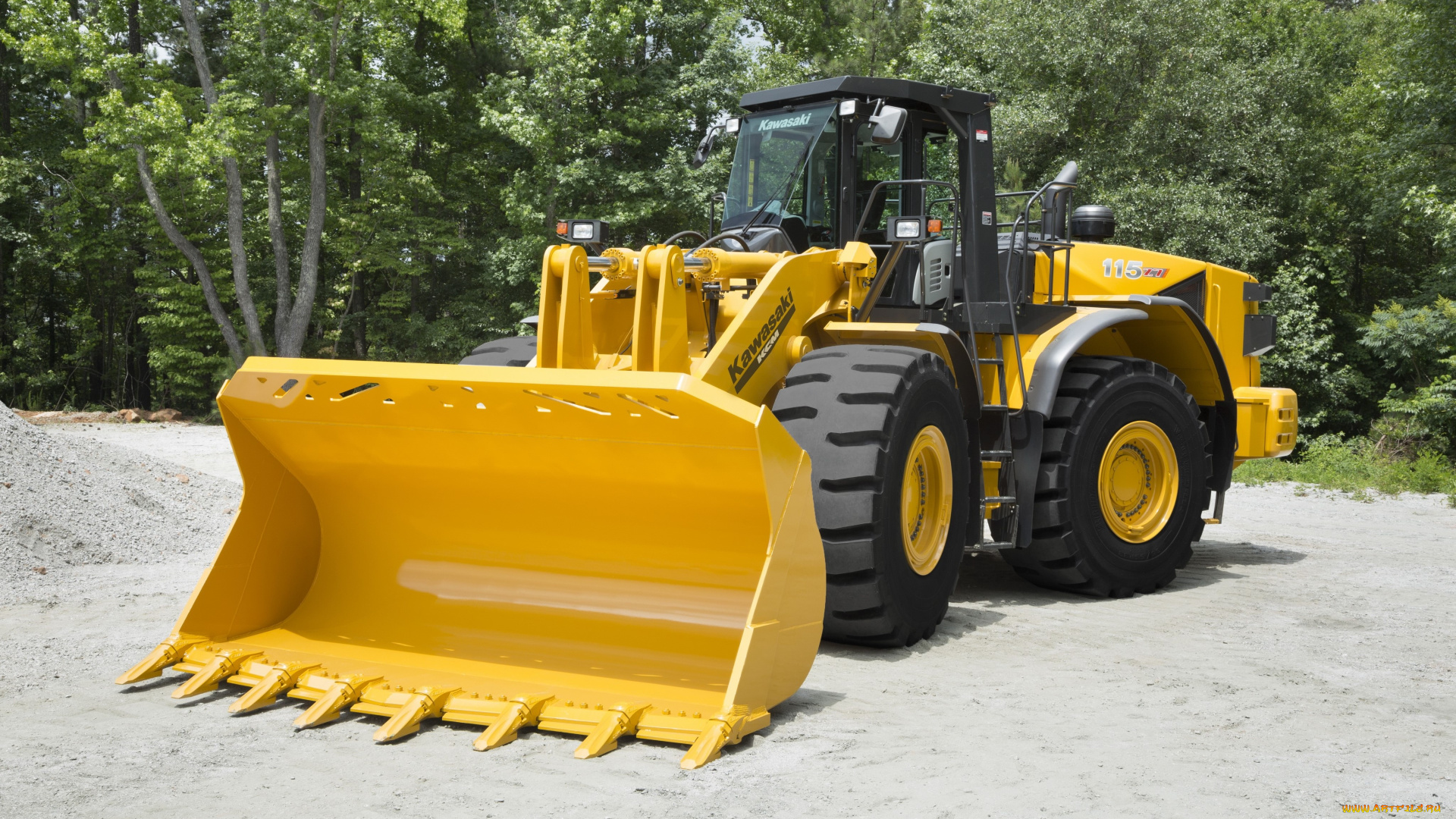 техника, фронтальные, погрузчики, kawasaki