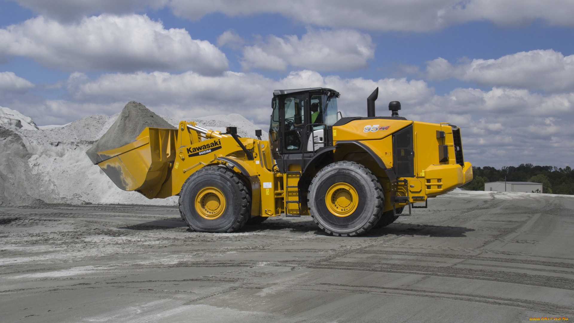 техника, фронтальные, погрузчики, kawasaki