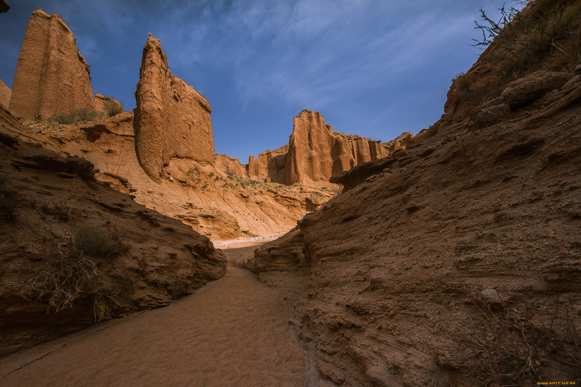 природа, горы, пейзаж, синьцзян, wensu, гранд-каньон