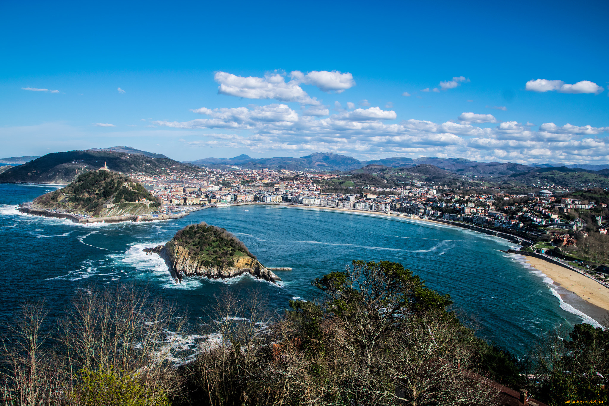 города, -, панорамы, бухта