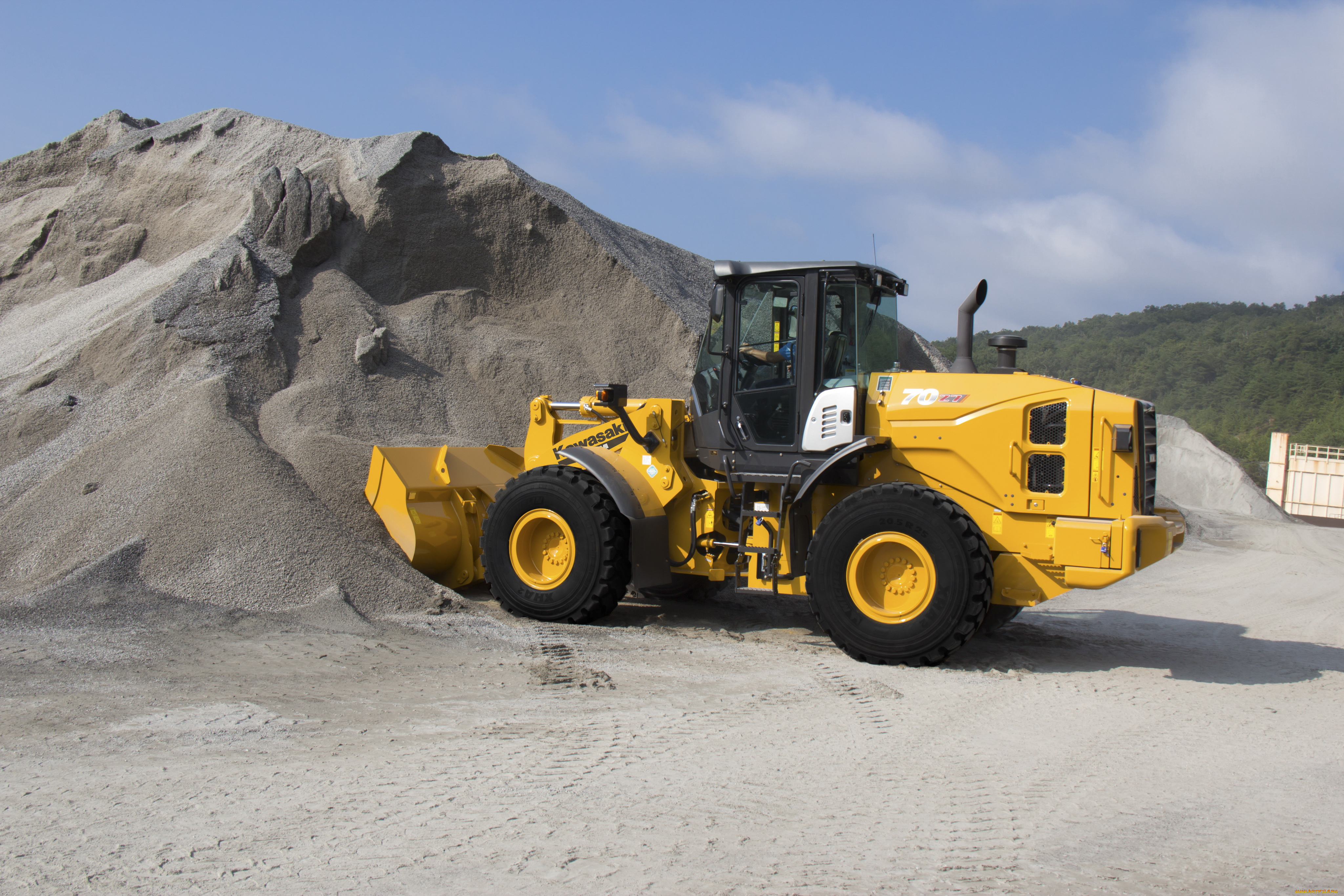 техника, фронтальные, погрузчики, kawasaki
