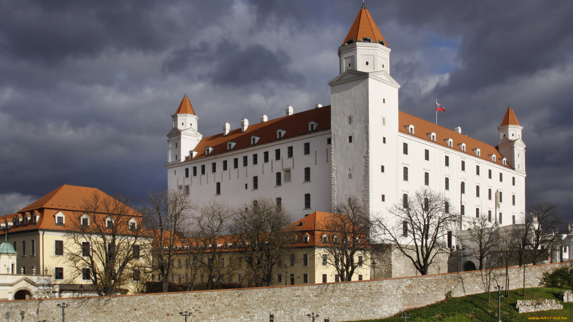 братислава, города, братислава, , словакия, дворец, город