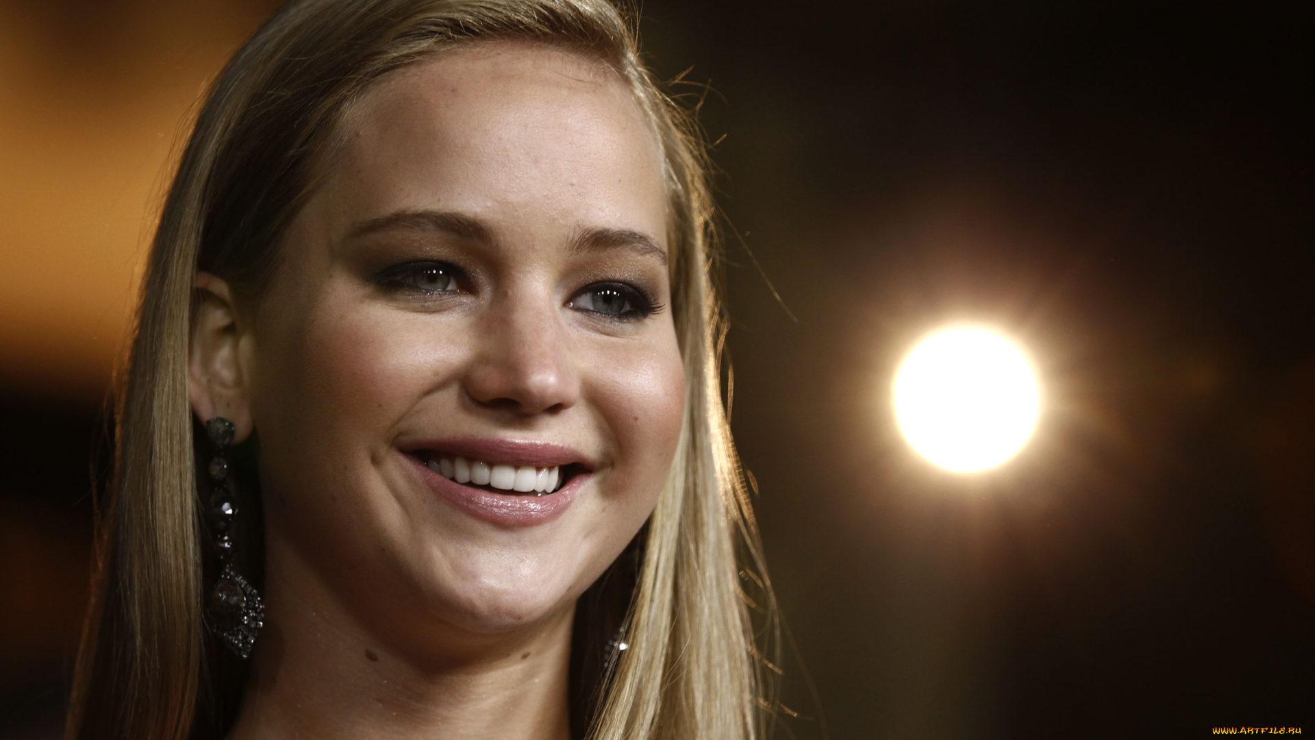 девушки, jennifer, lawrence, лицо, блондинка, актриса, дженнифер, лоуренс, серьги, улыбка