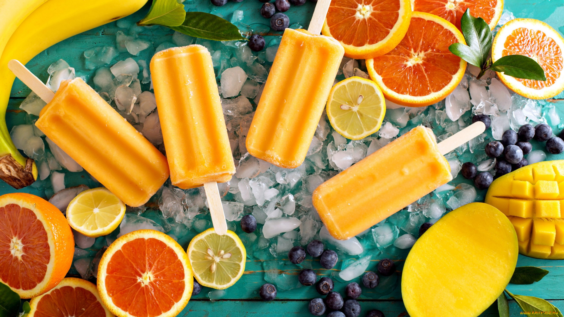 еда, мороженое, , десерты, лакомство, манго, лед, апельсин, лимон