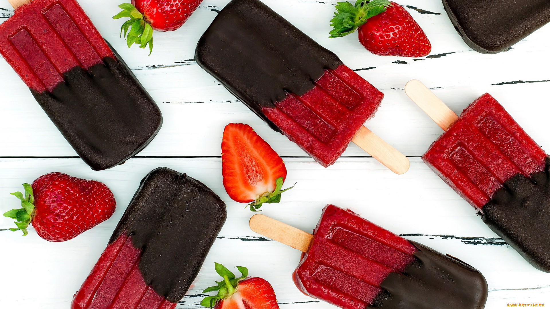 еда, мороженое, , десерты, лакомство, шоколад, клубника