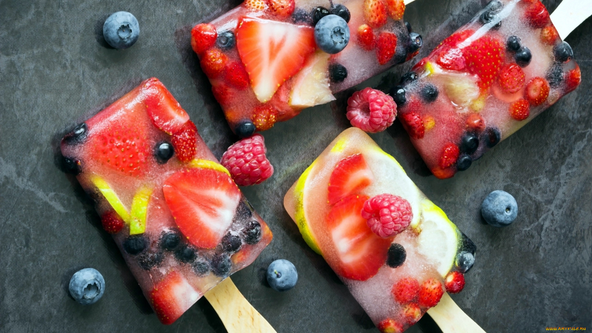 еда, мороженое, , десерты, малина, лед, клубника, лакомство