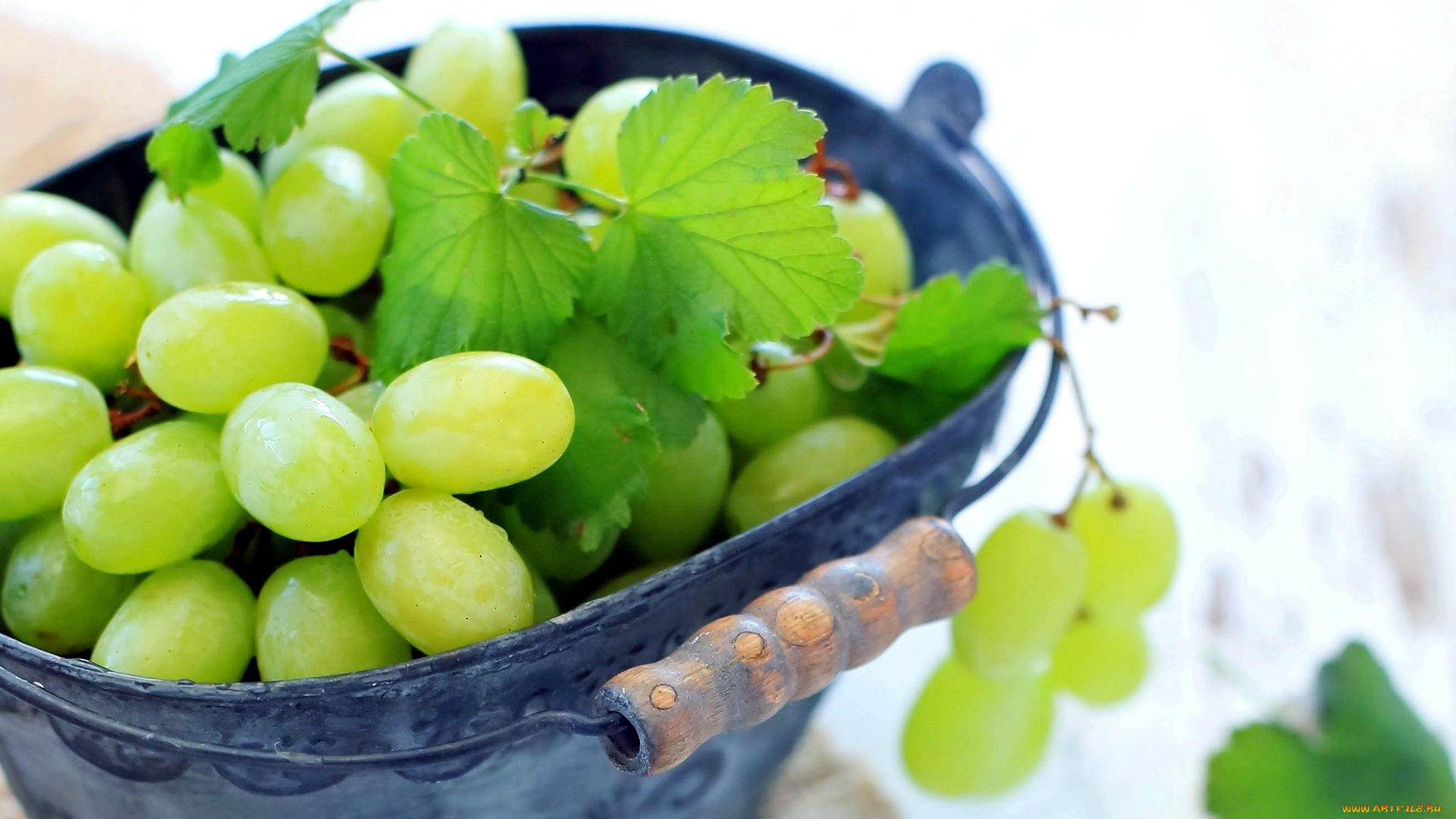 еда, виноград, ягоды, макро