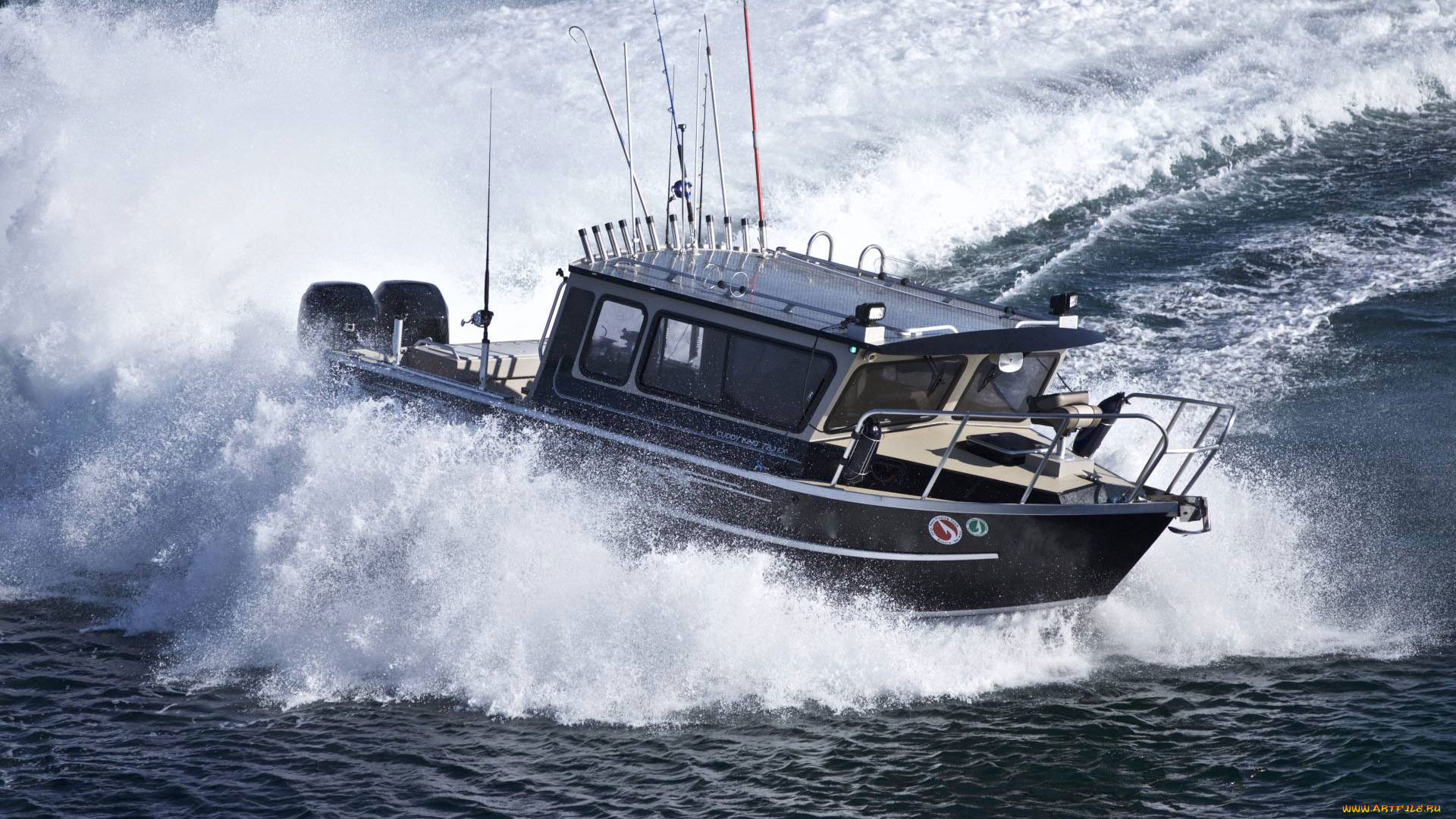 корабли, катера, поворот, море, sea, boat, катер