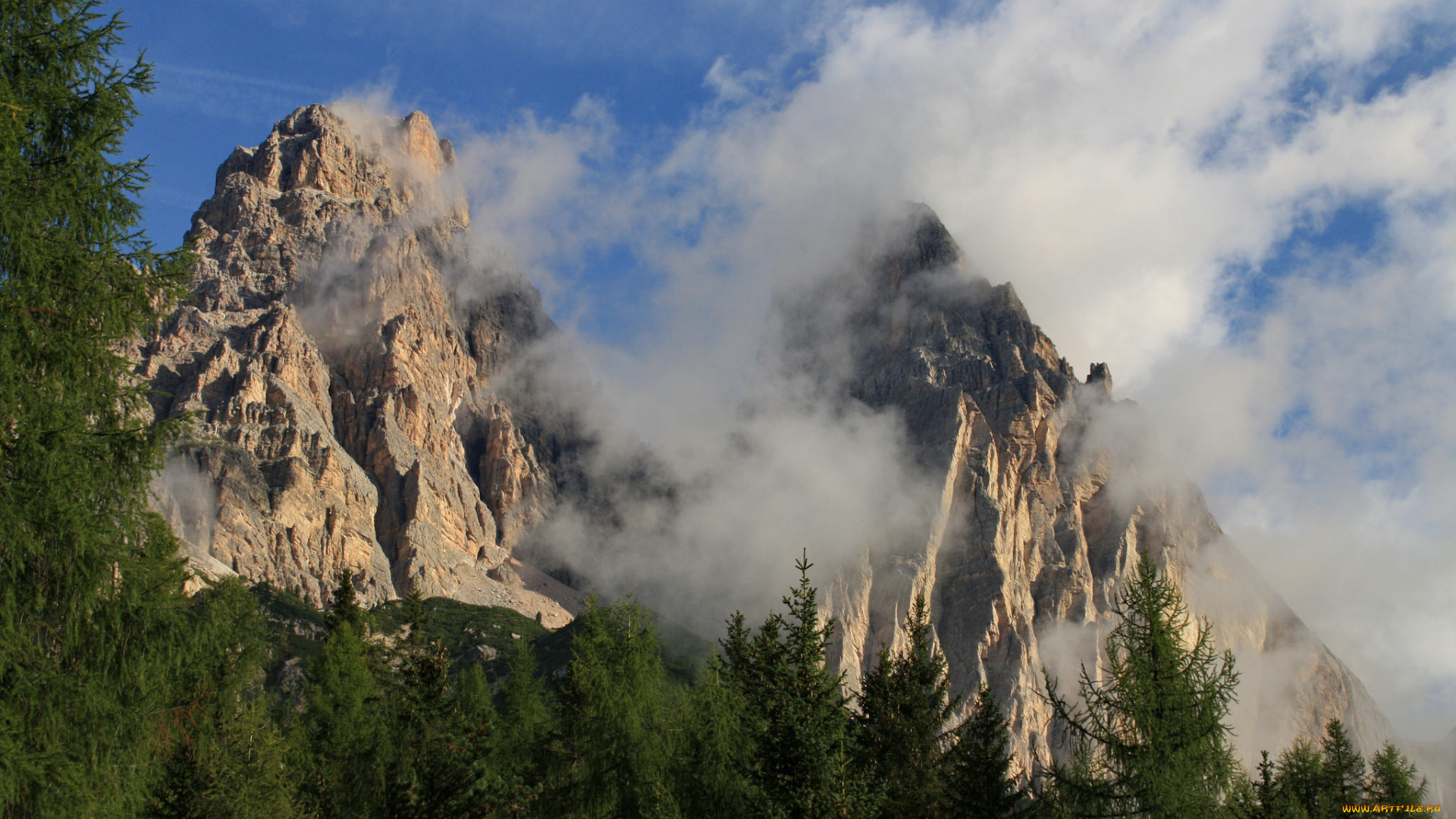 природа, горы, простор