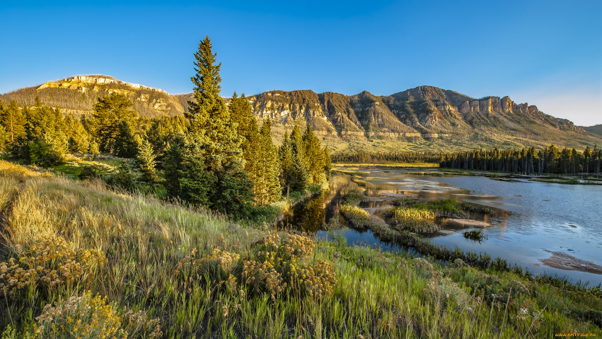 природа, реки, озера, простор