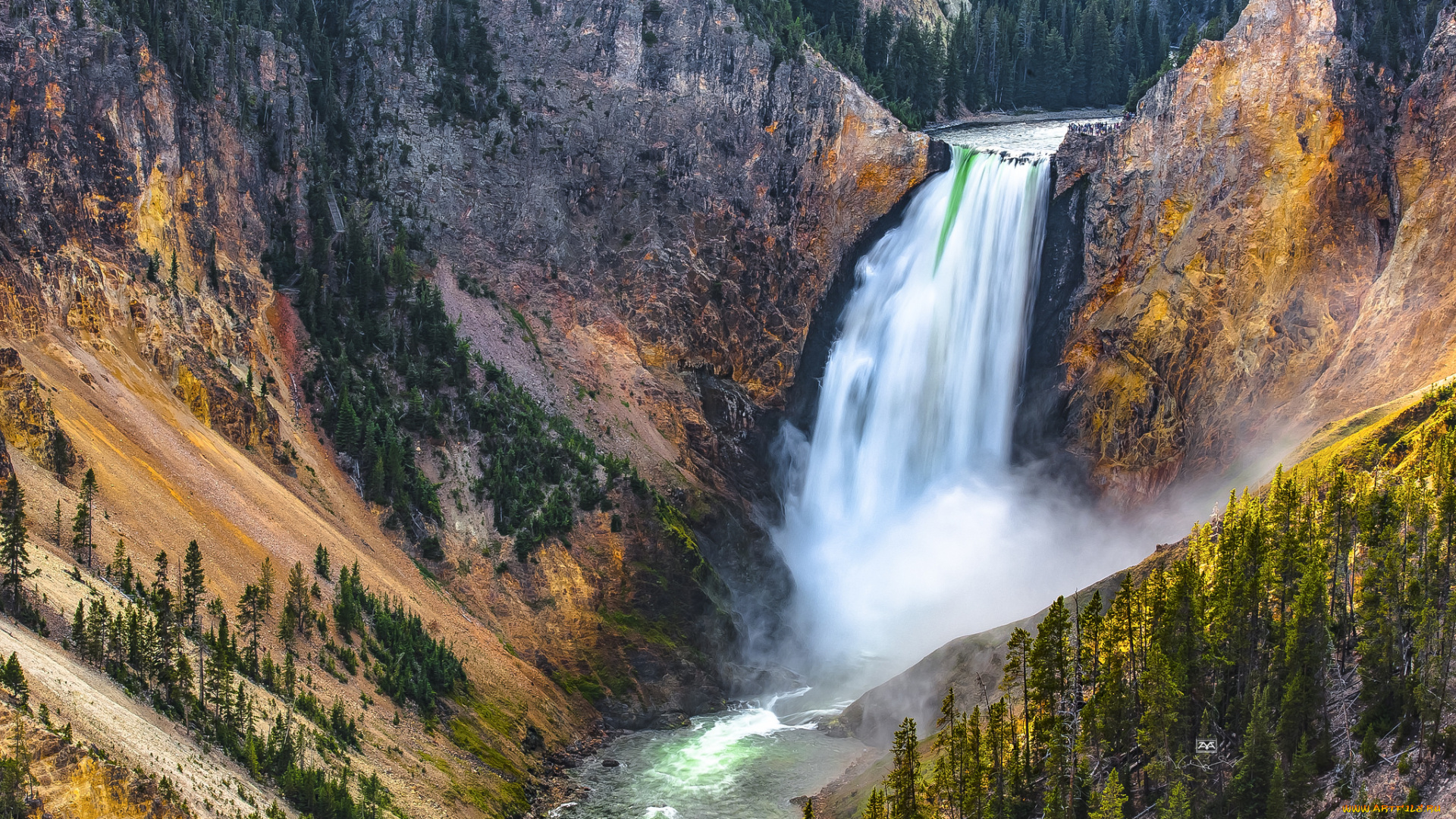 природа, водопады, простор