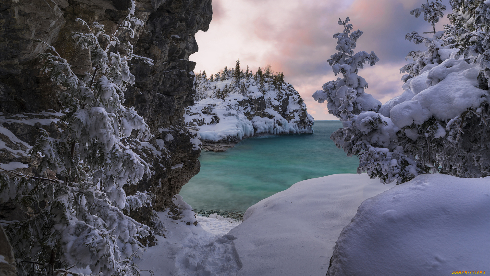 природа, зима, простор