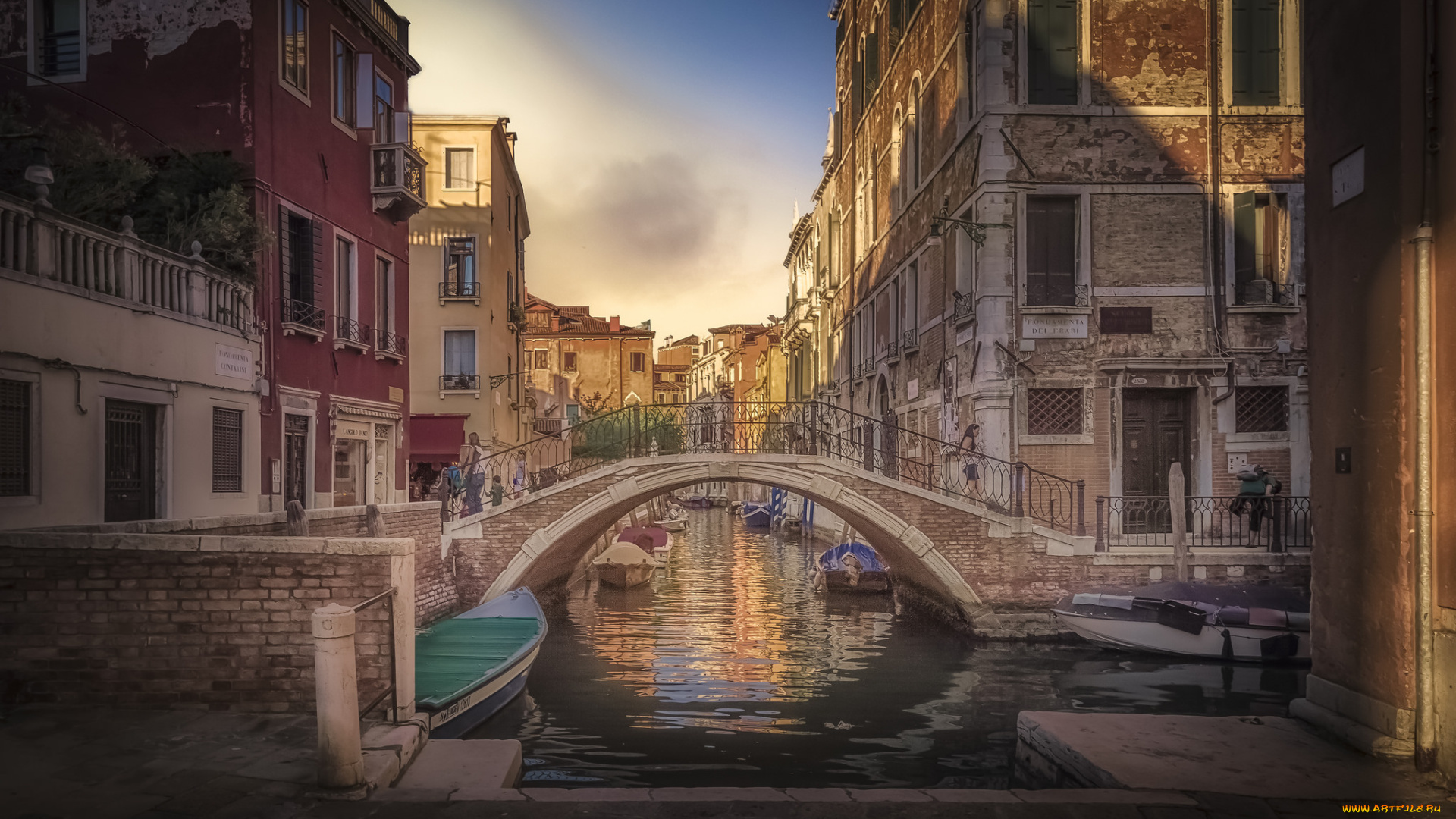 rio, ter&, 224, , s, , tom&, , in, venezia, города, венеция, , италия, канал