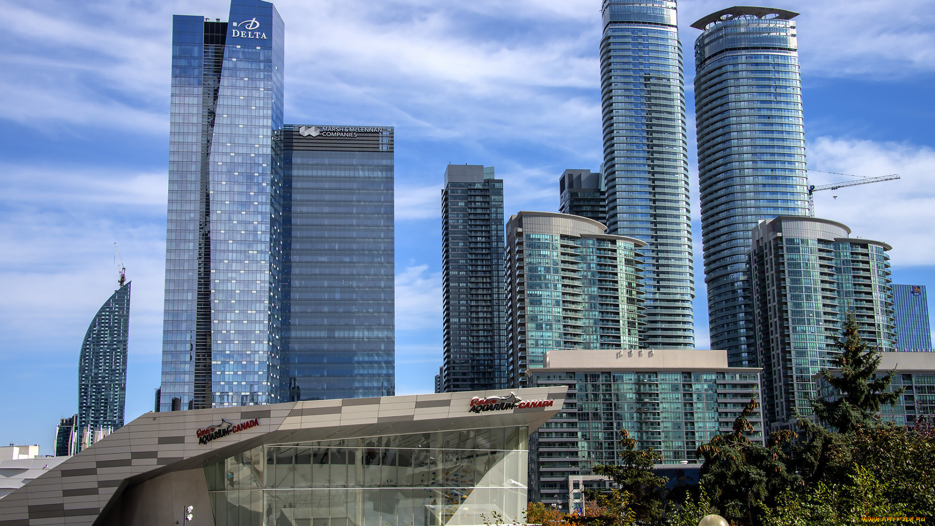 toronto, , ontario, города, торонто, , канада, небоскребы, панорама