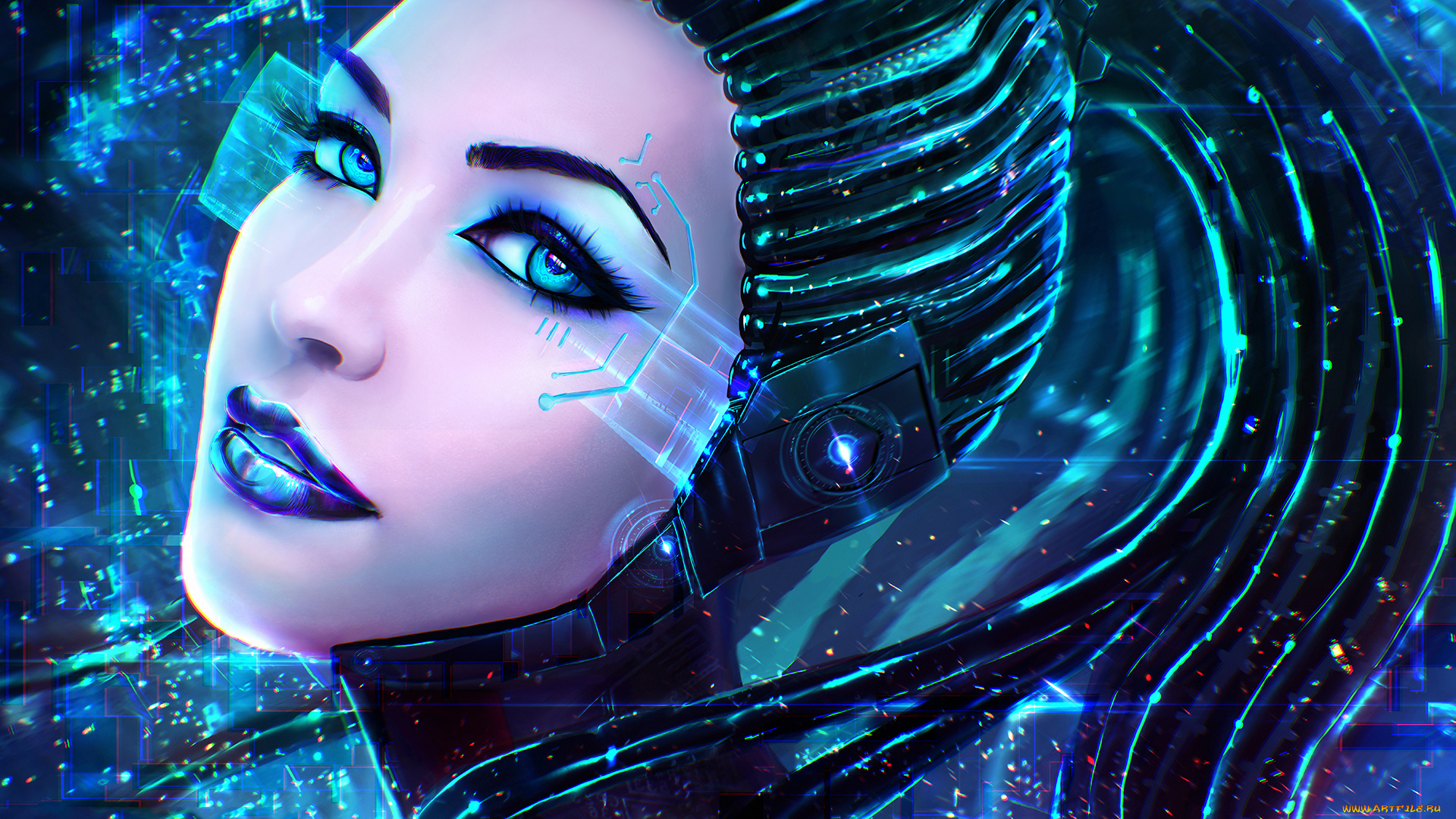 видео, игры, league, of, legends, взгляд, фон, девушка