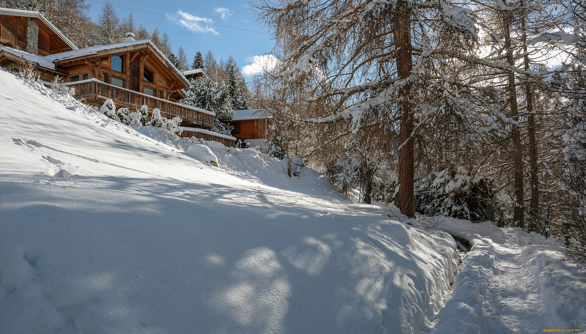 природа, зима, простор