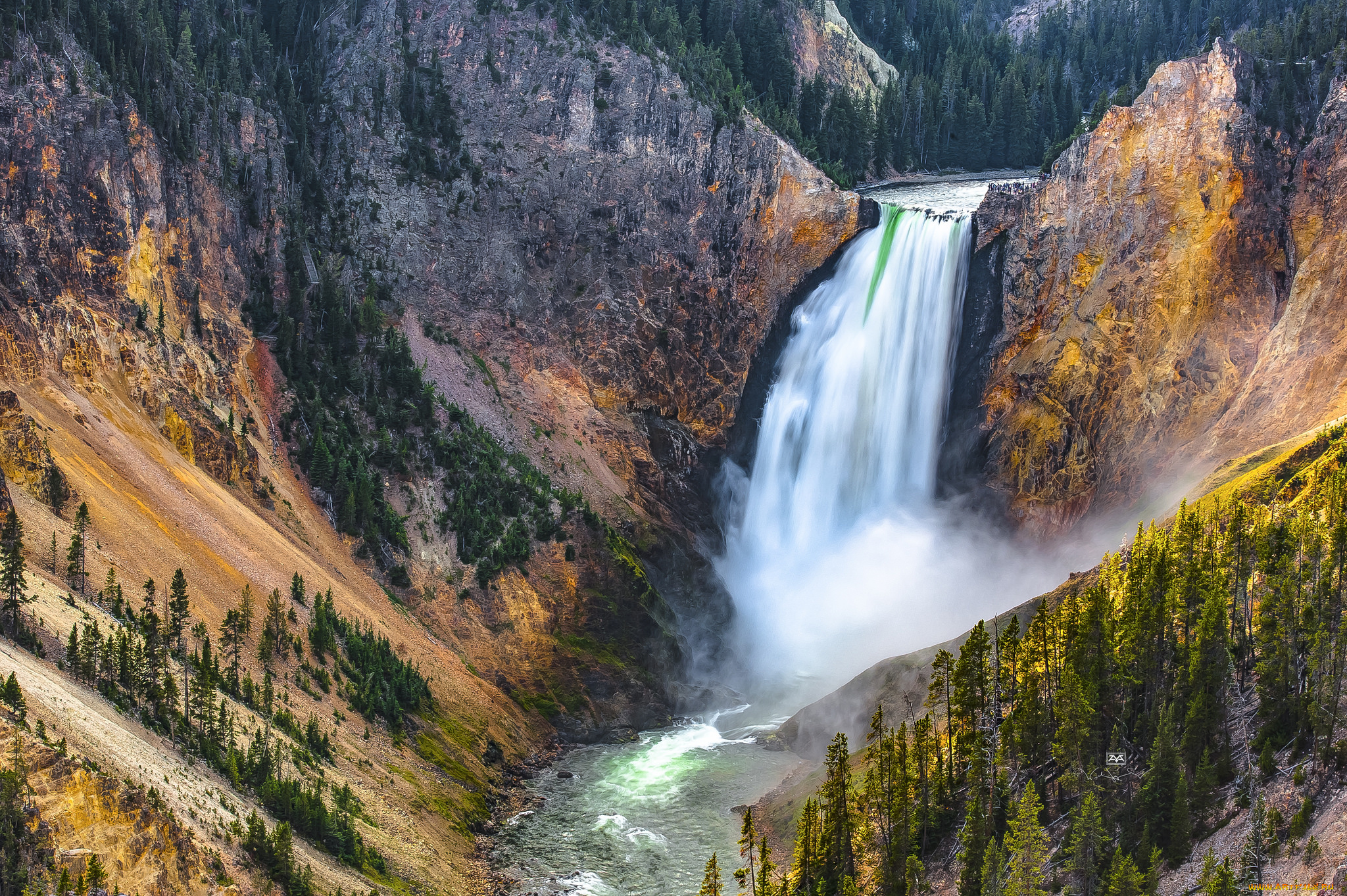 природа, водопады, простор