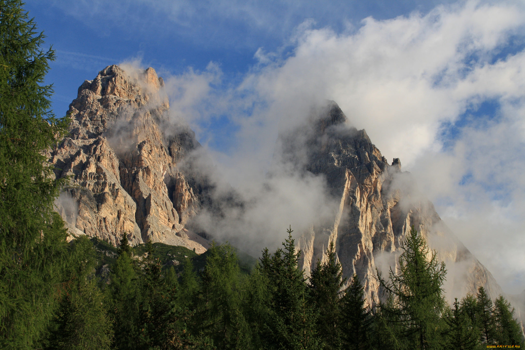 природа, горы, простор