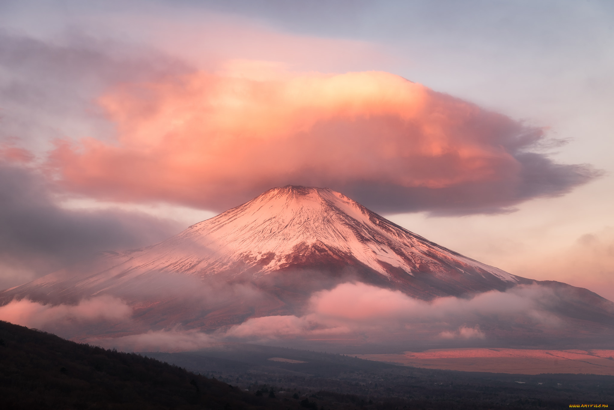 fuji, природа, горы, простор