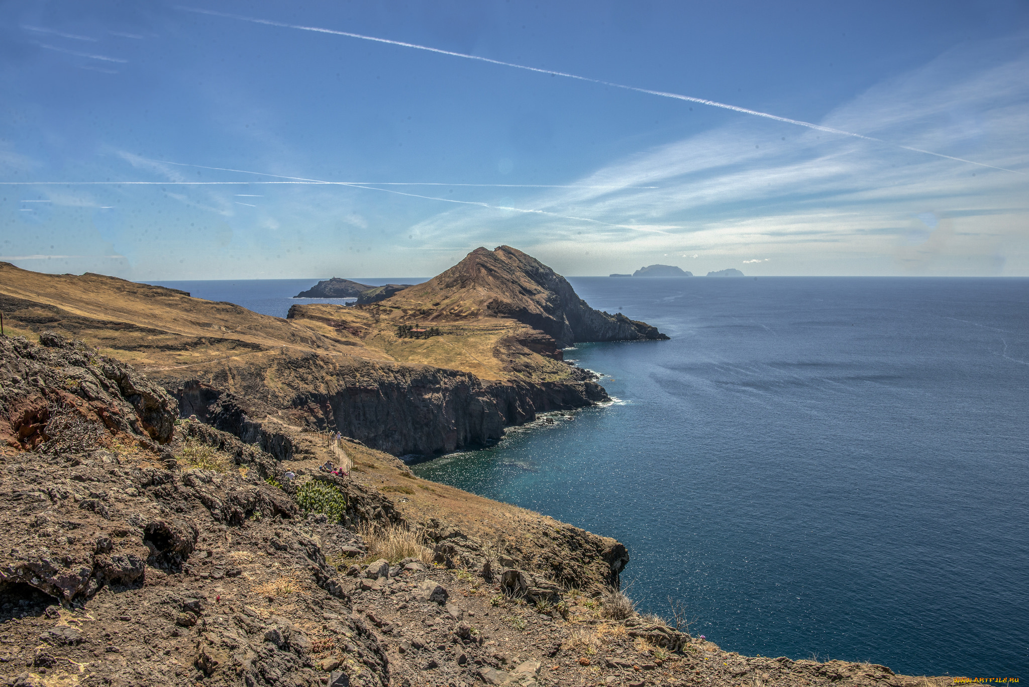 природа, побережье, простор