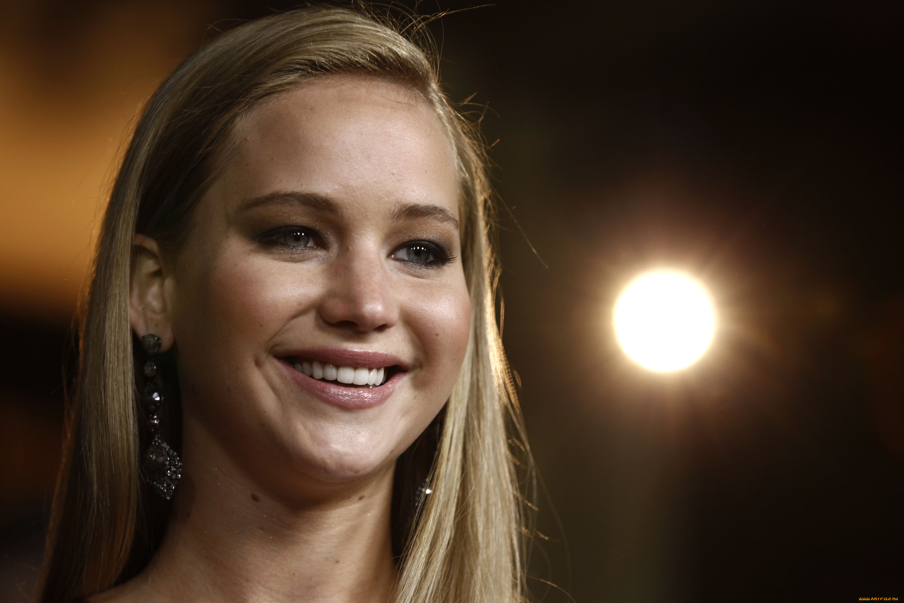 девушки, jennifer, lawrence, лицо, блондинка, актриса, дженнифер, лоуренс, серьги, улыбка