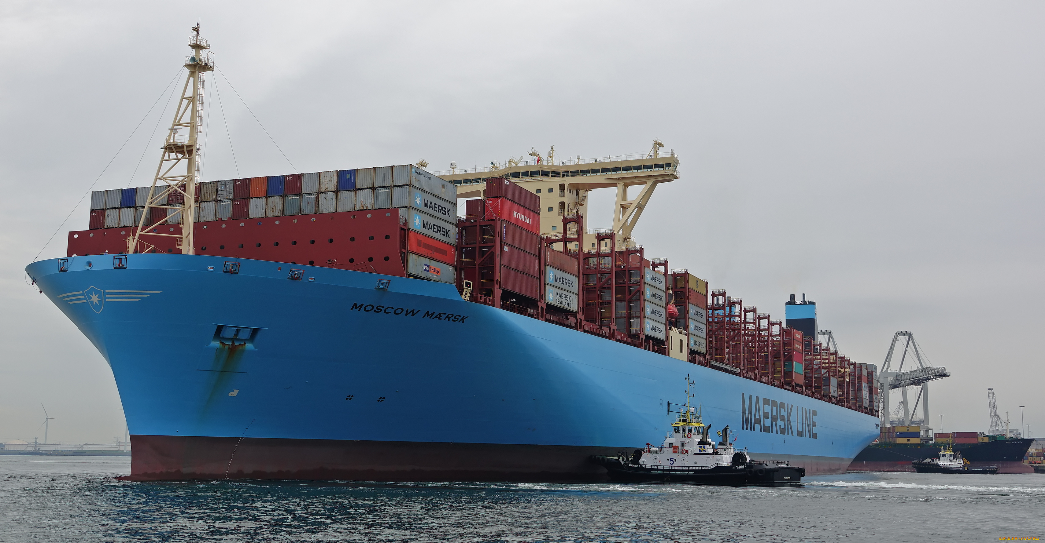 корабли, грузовые, суда, контейнеровоз