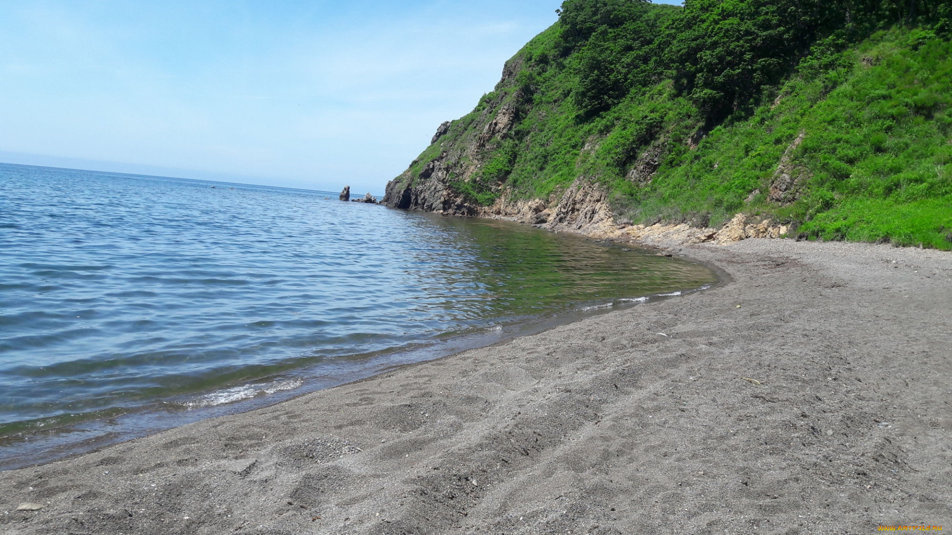 бухта, безымянная, природа, побережье, берег, море, россия, приморье, безымянная, бухта