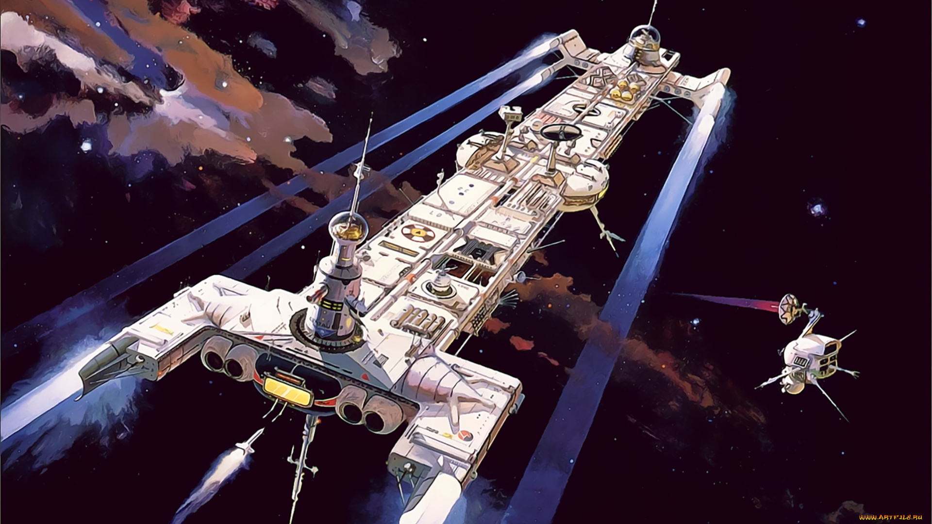 календари, фэнтези, 2019, calendar, корабль, звездолет, космос