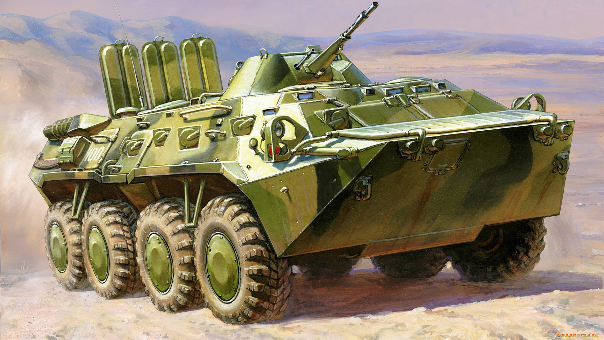 рисованное, армия, бтр