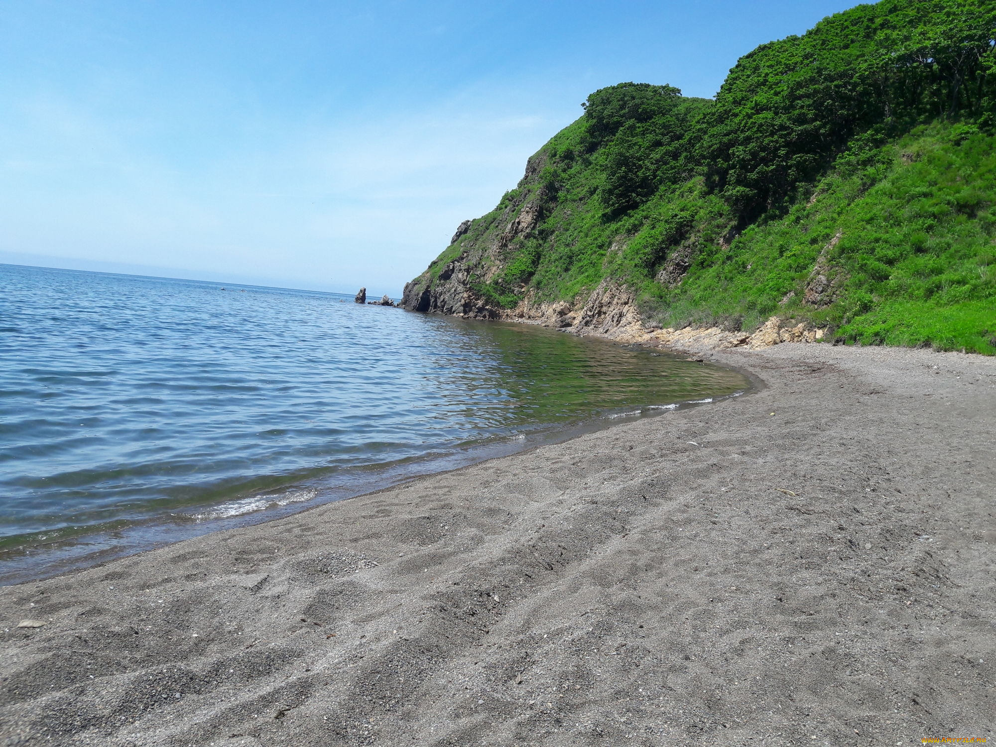 бухта, безымянная, природа, побережье, берег, море, россия, приморье, безымянная, бухта