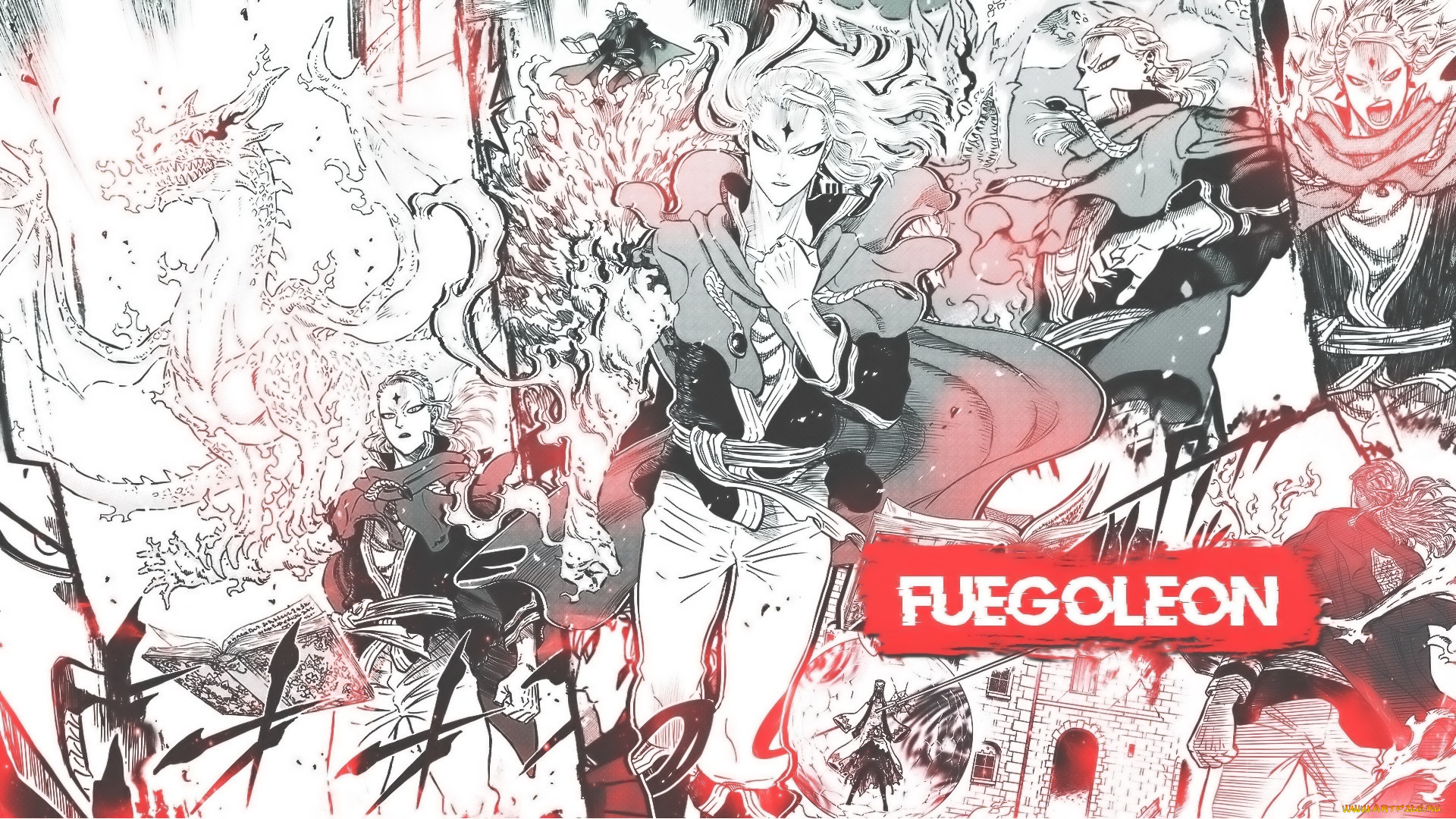 аниме, black, clover, чёрный, клевер