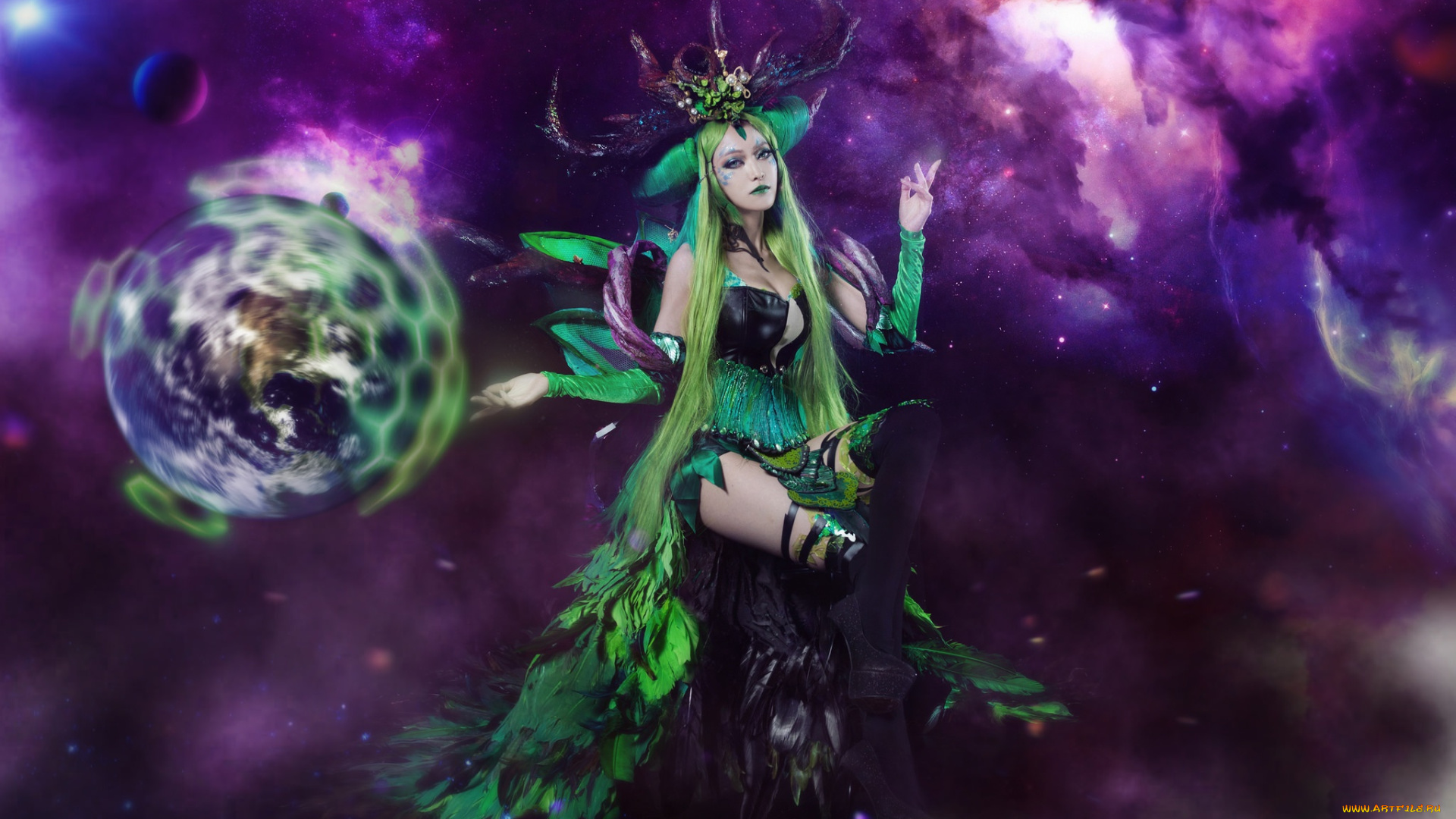 девушки, -, креатив, , косплей, фотоарт