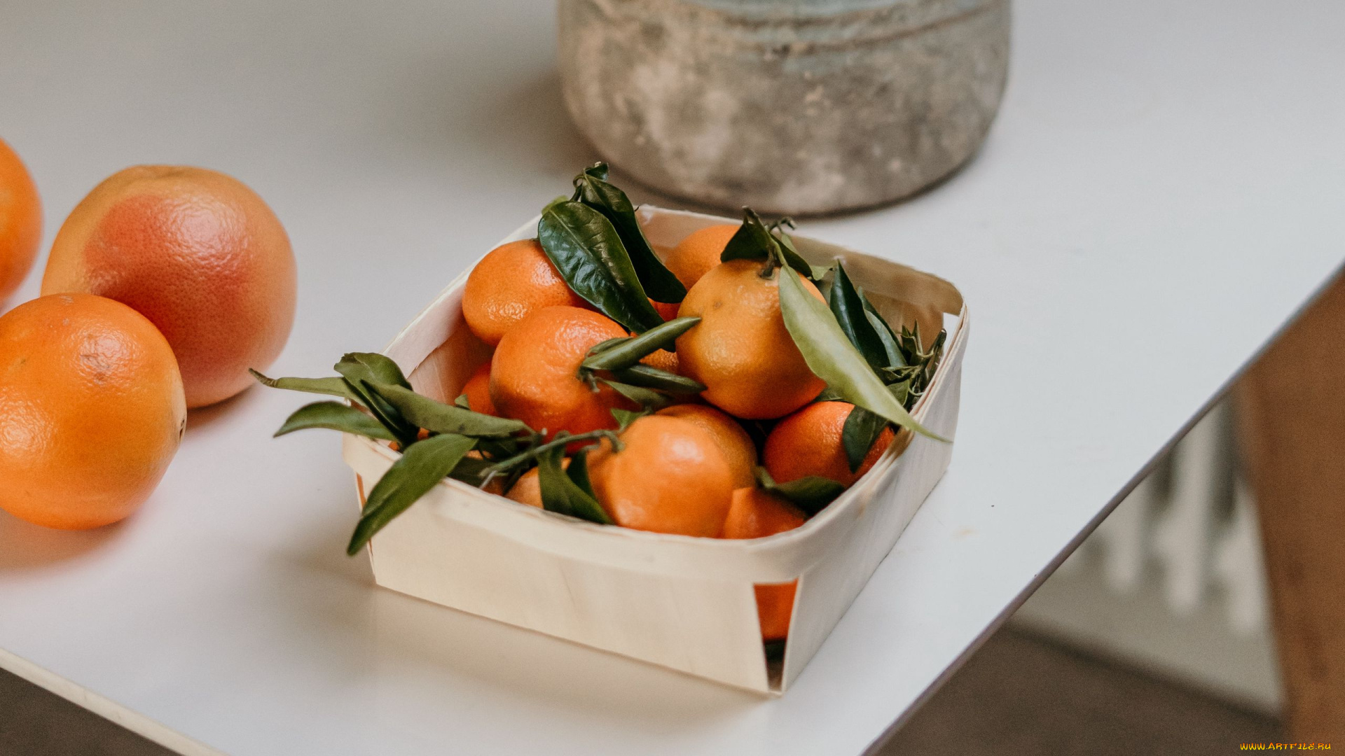 еда, цитрусы, мандарины