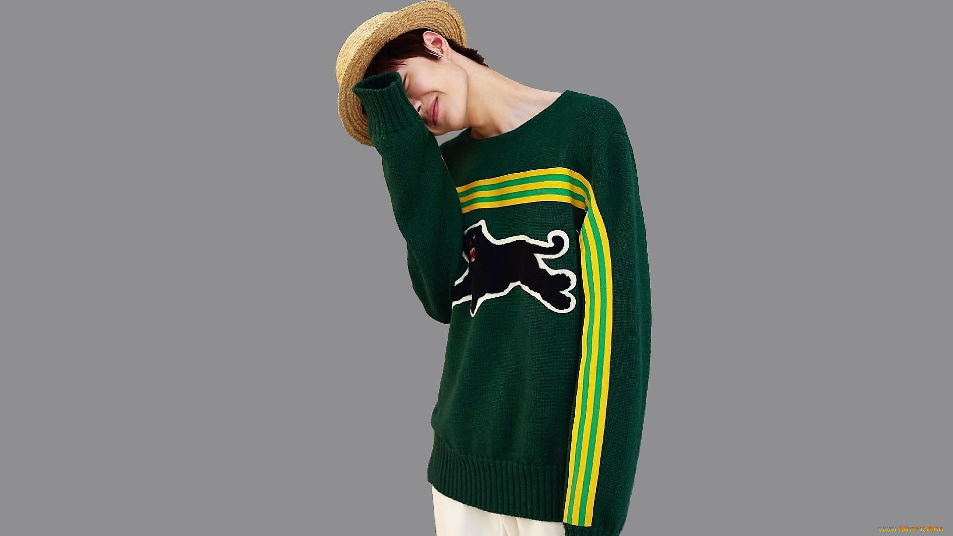 мужчины, wang, yi, bo, актер, певец, шляпа, свитер