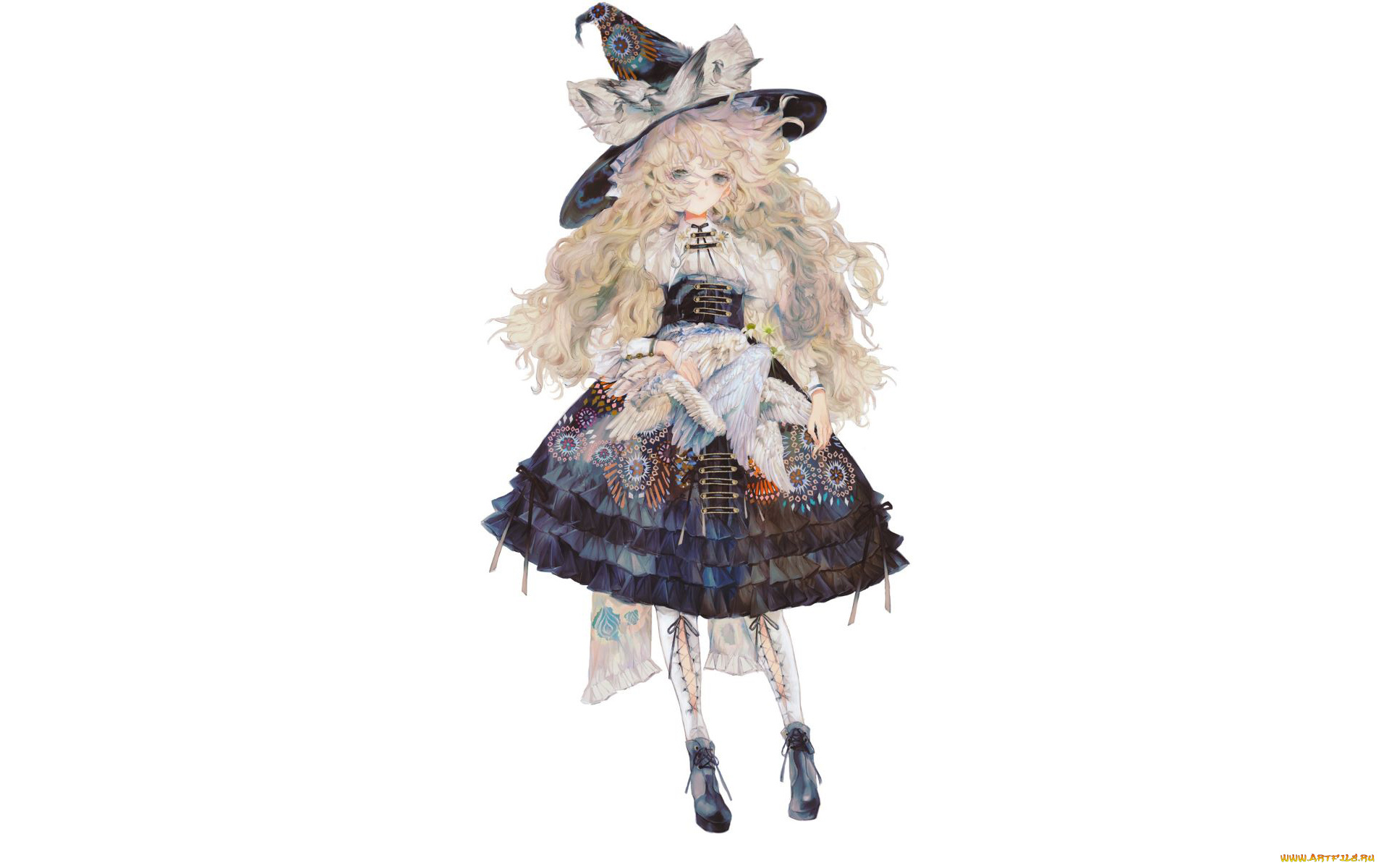 аниме, unknown, , другое, , девочка, шляпа